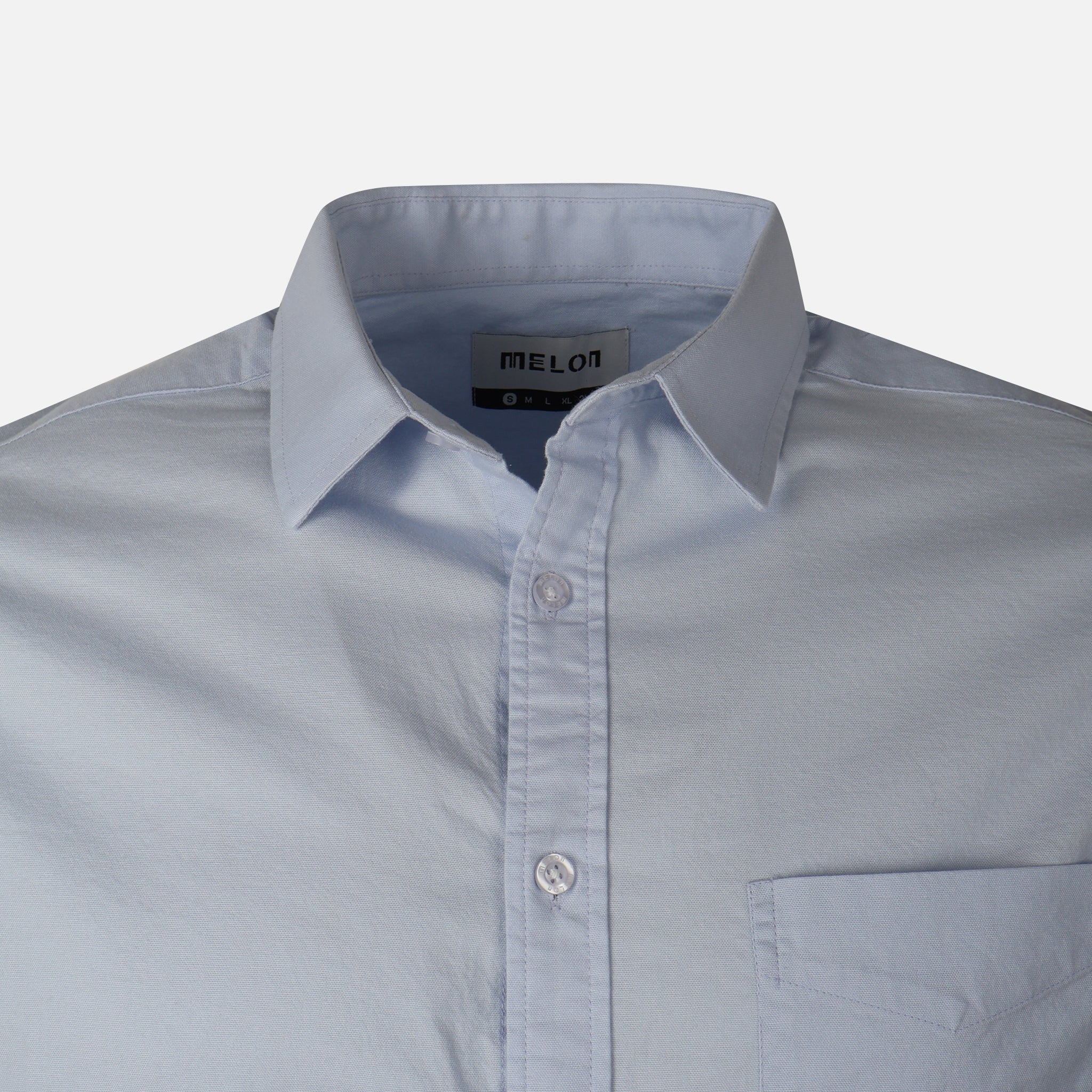 Men Basic Short Sleeve Oxford Shirt - Image 4