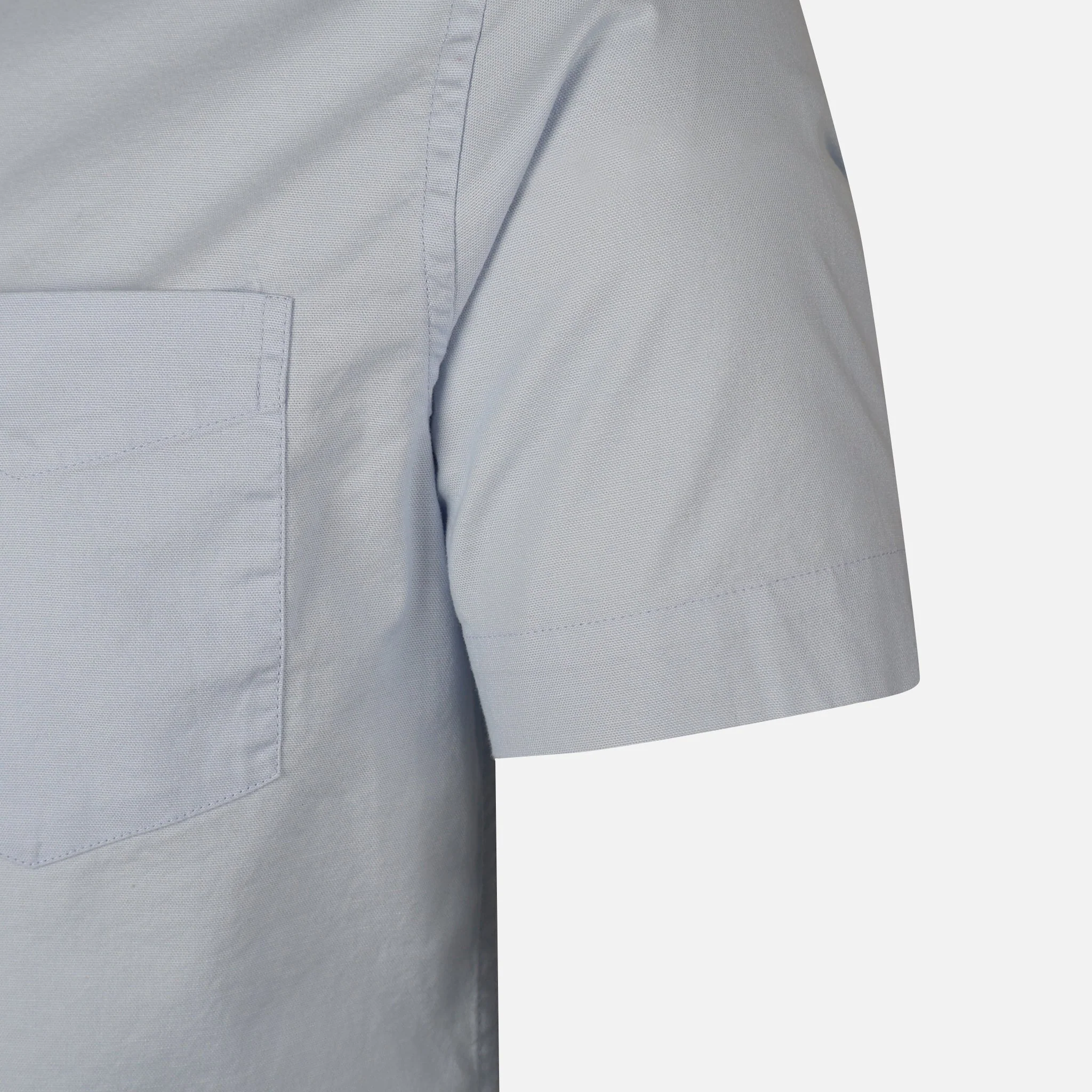 Men Basic Short Sleeve Oxford Shirt - Image 5