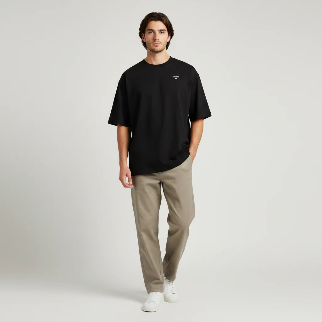 Men Short Sleeve T-Shirt Over Size