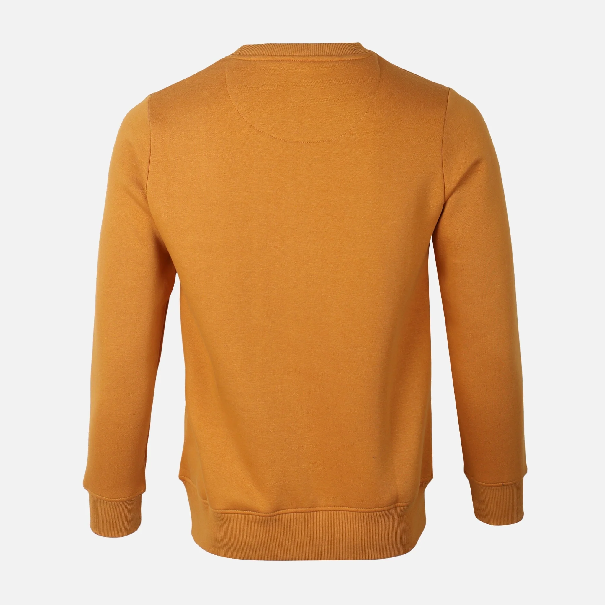 Men Basic Solid Fleece Pullover Round Neck - Image 2