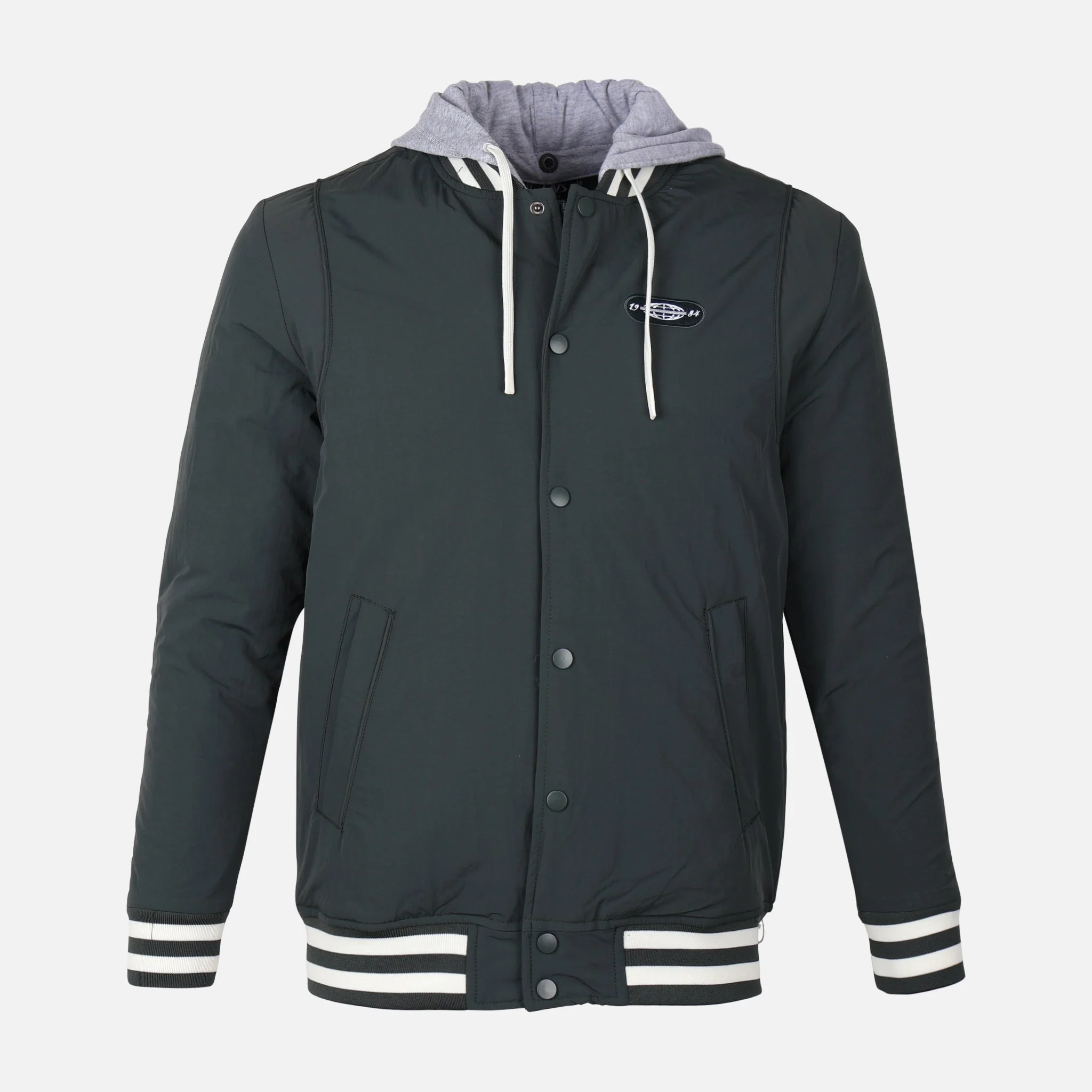 Men Bomber Jacket With Hood