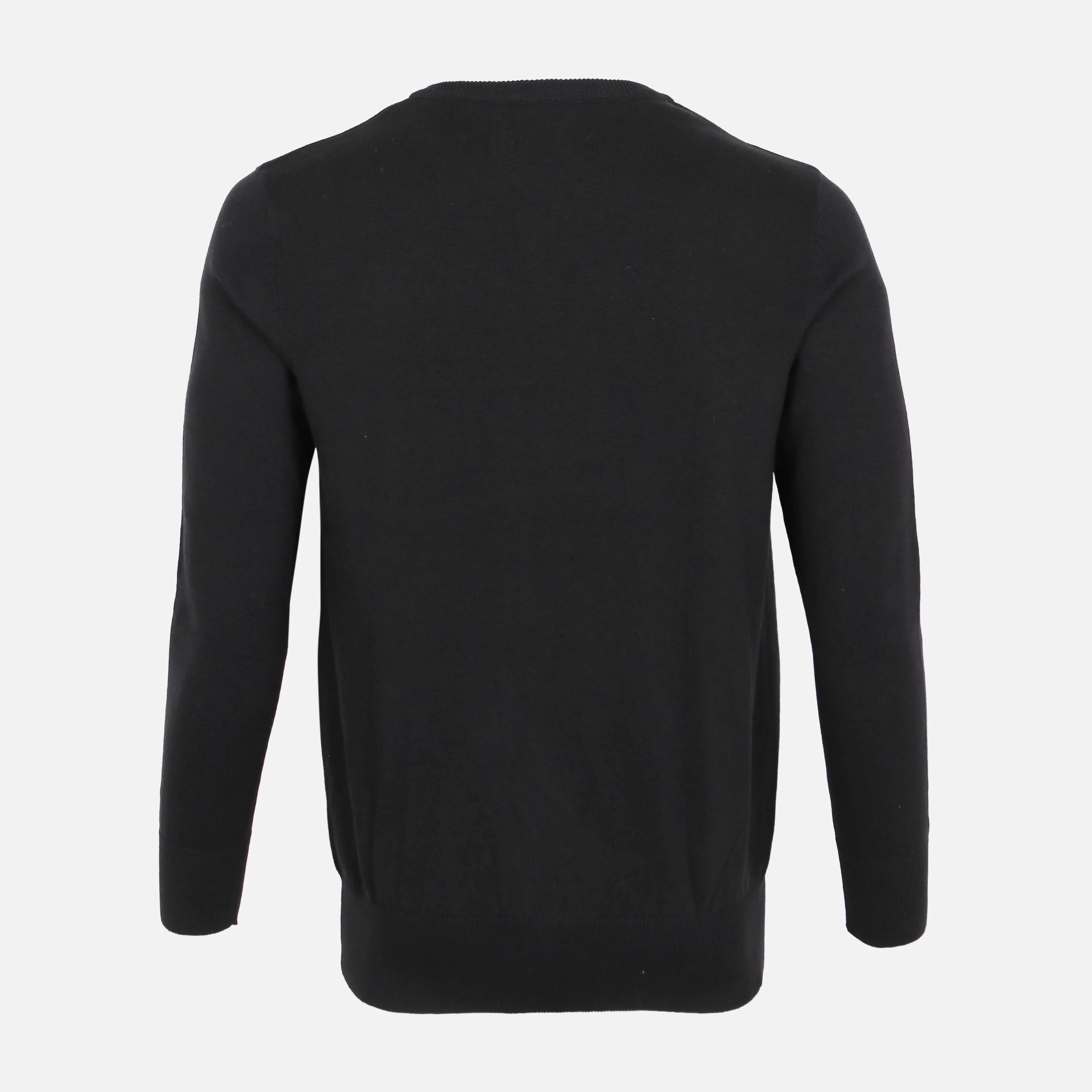 Men Solid V-Neck Sweater - Image 2