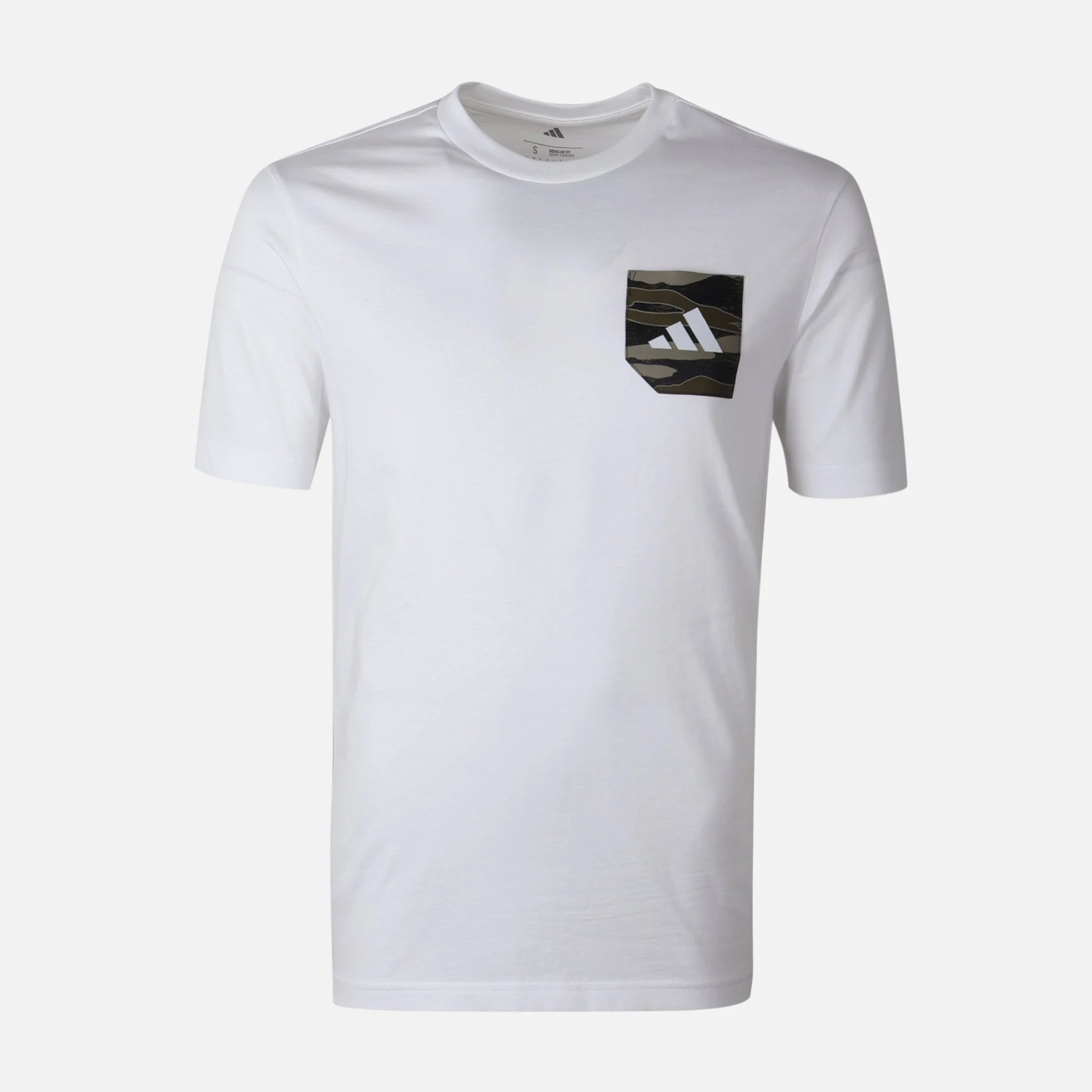 Men Camo Woven Pocket Graphic T-Shirt