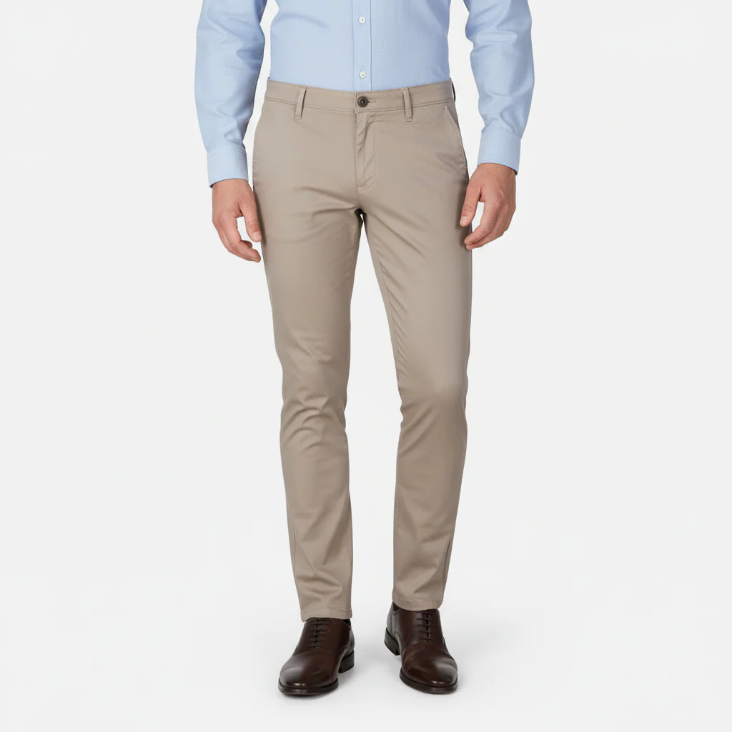 Men Cross Pocket Printed Chino