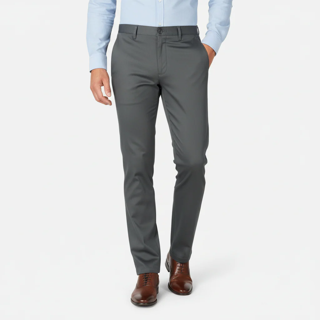 Men Cross Pocket Printed Chino