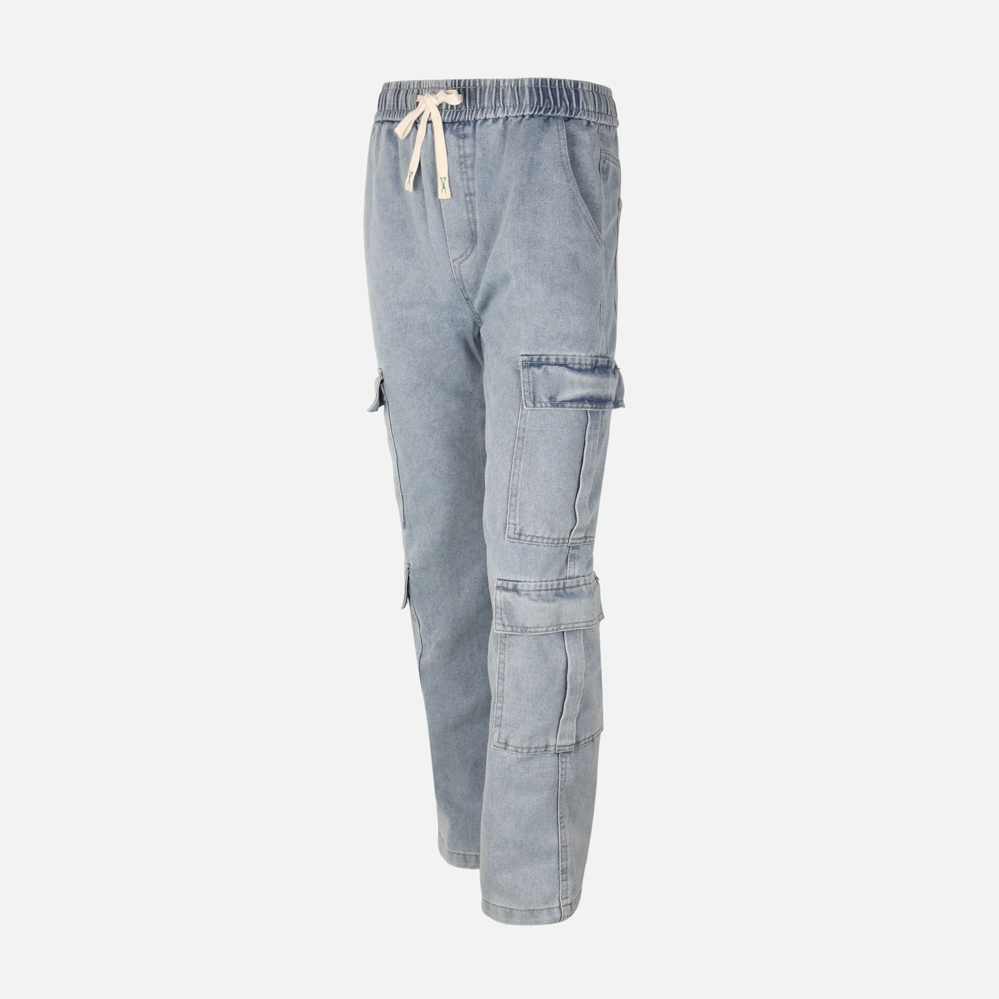 Men Denim Cargo Jogger - Image 2