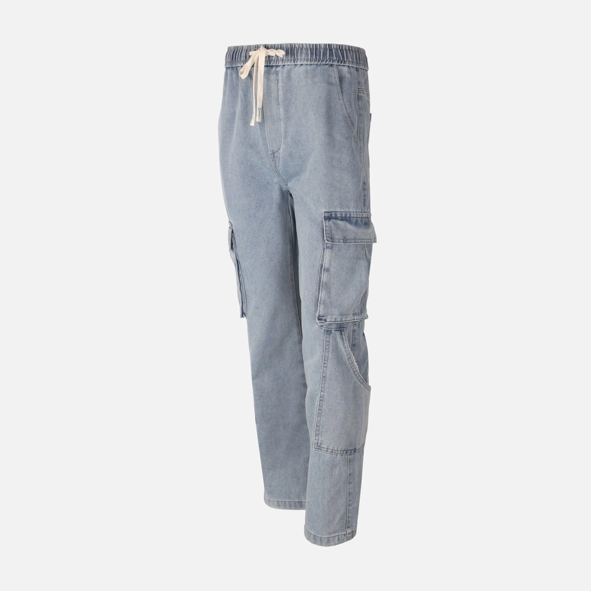Men Denim Cargo Jogger - Image 2