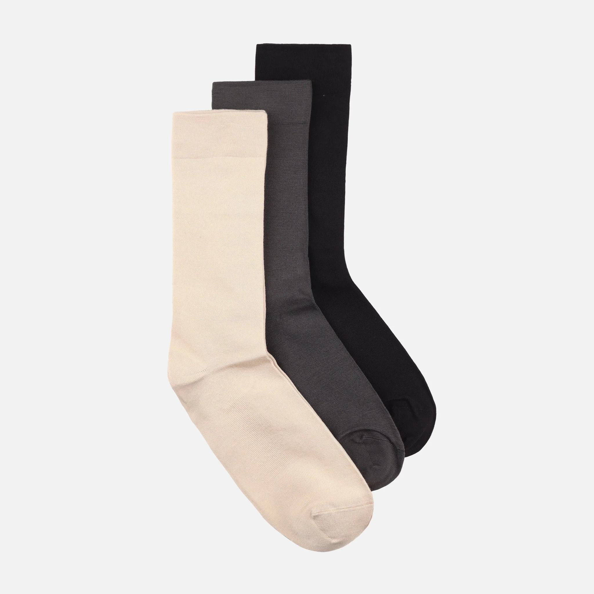 Men Diabetic Hand Linked Bamboo Crew Socks - Image 3