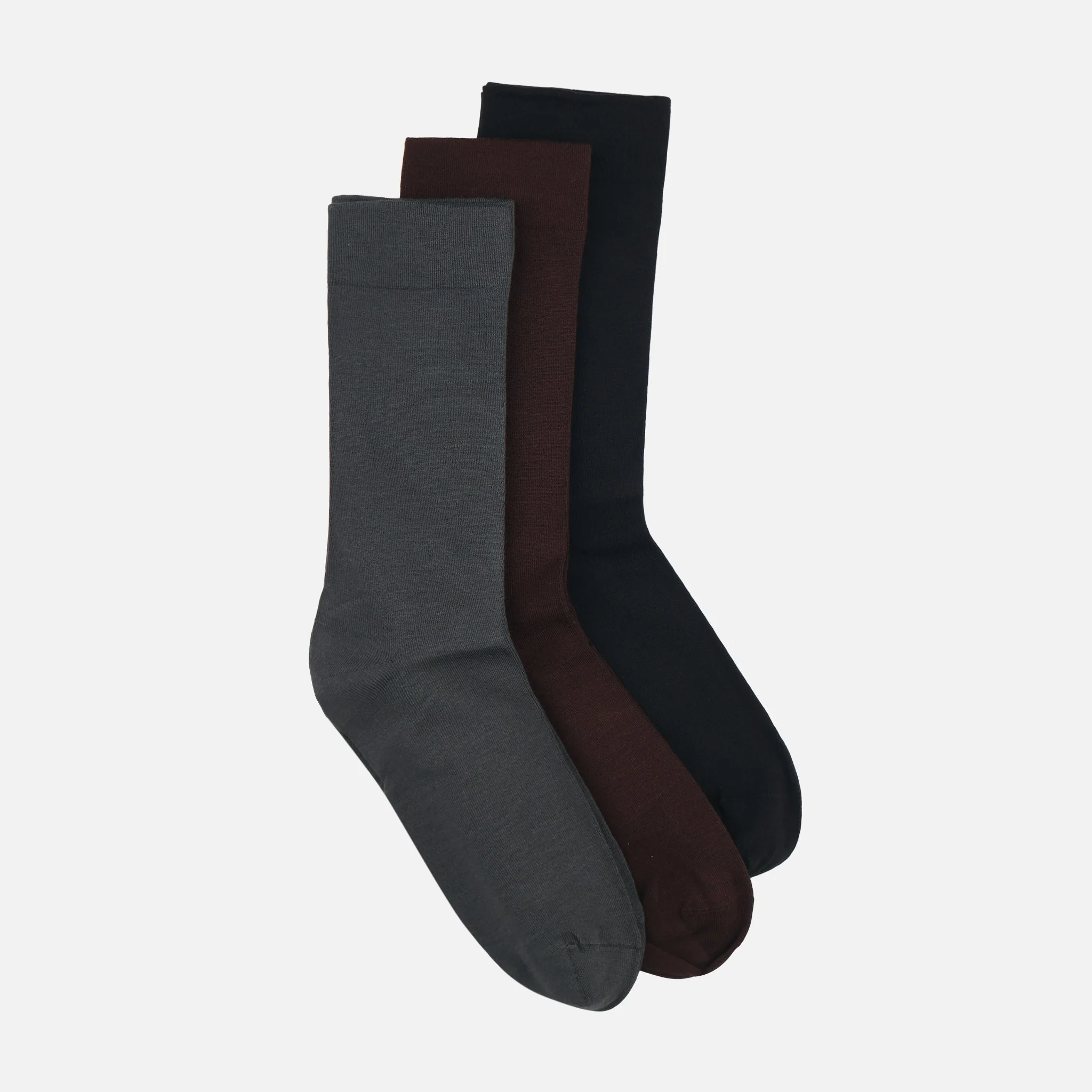 Men Diabetic Hand Linked Bamboo Crew Socks - Image 3