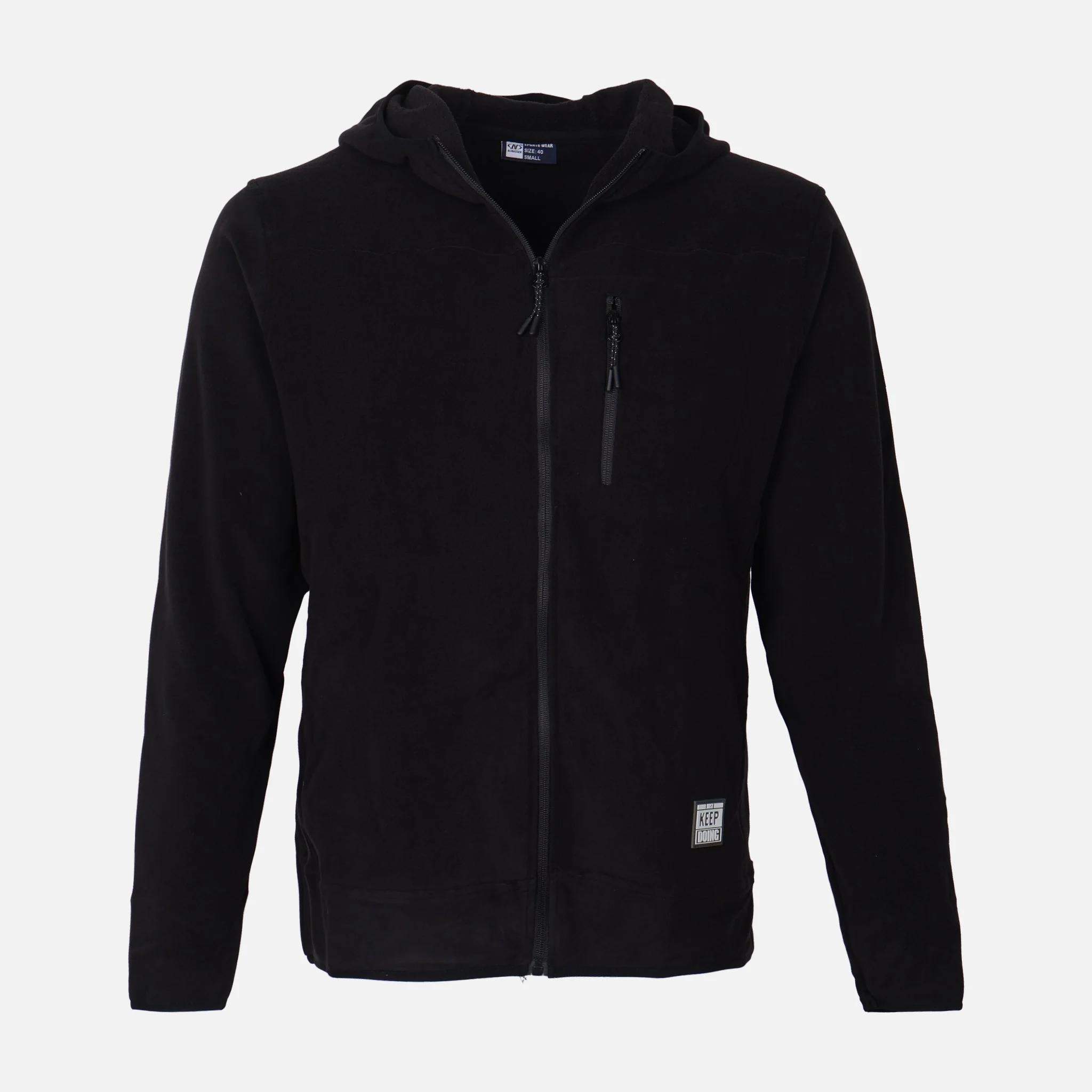 Men Fleece Hooded Cardigan