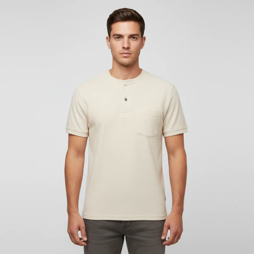 Men Henley T-Shirt