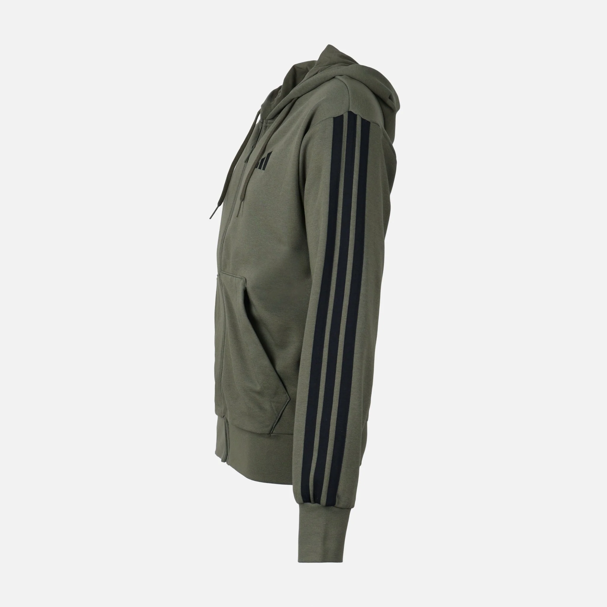 JD1875 Adidas Men m 3S ft FZ HD Sweatshirt Hooded - Image 2
