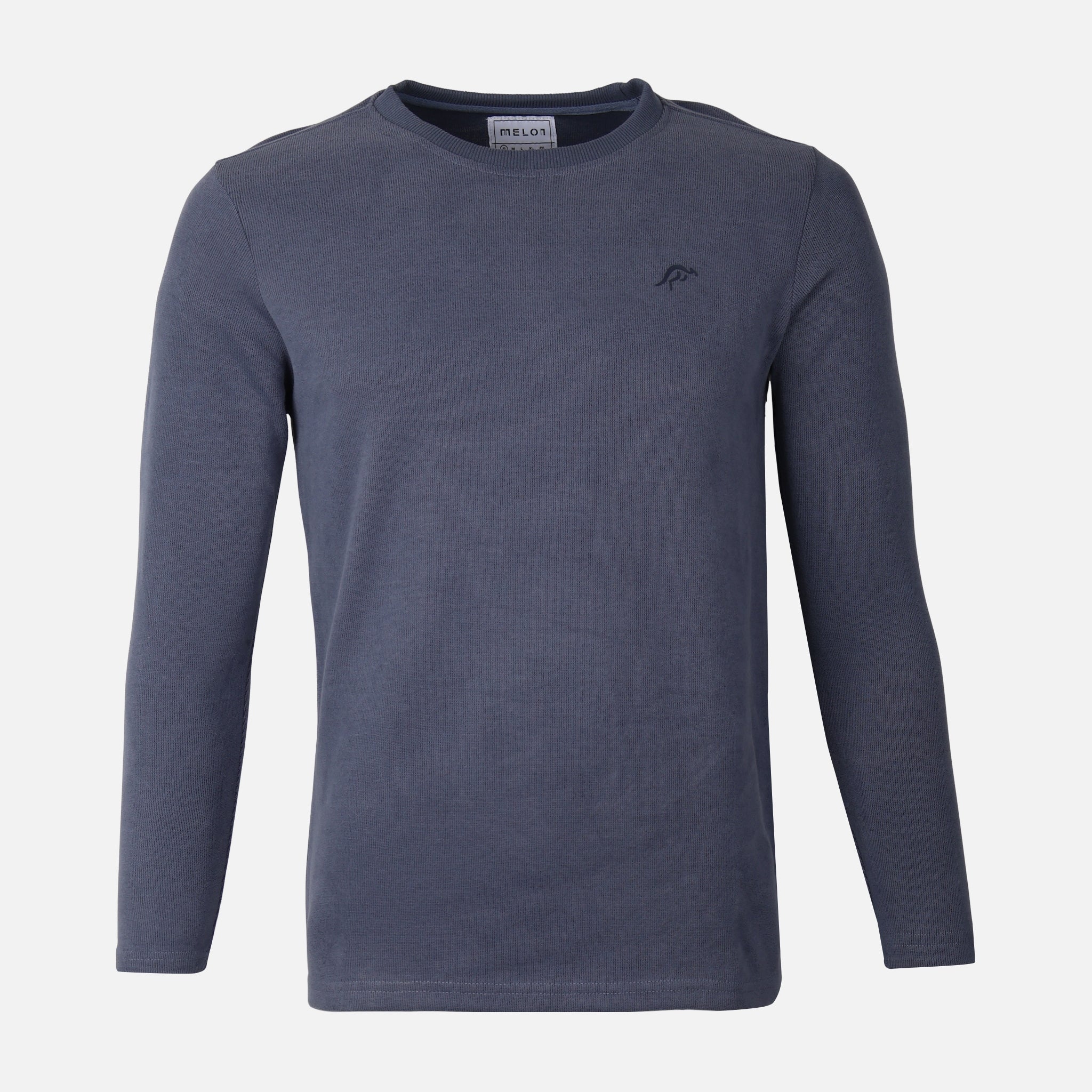 Men Long Sleeve T-Shirt Round Neck