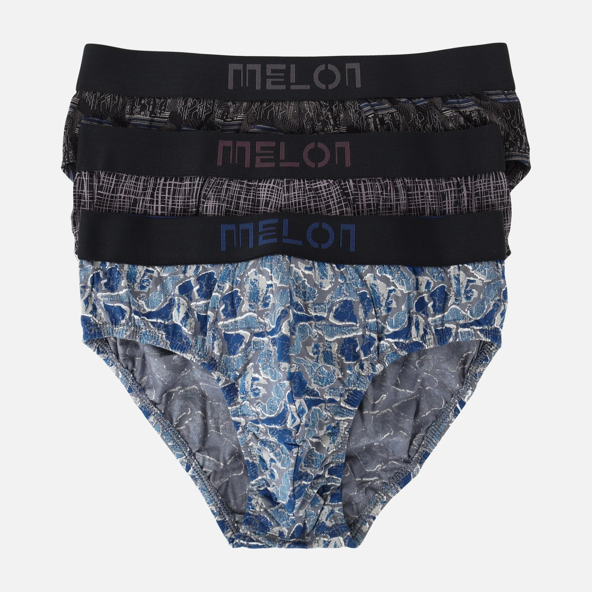 Men Innerwear Printed Brief 3 Pieces