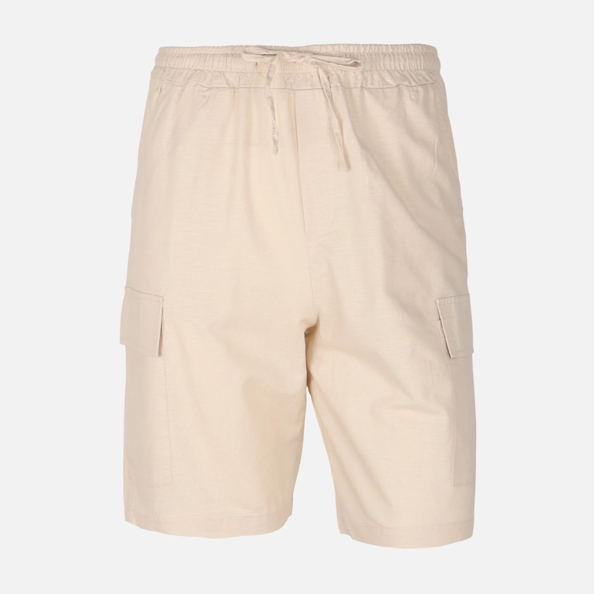 Men Linen Cargo Shorts - Image 2
