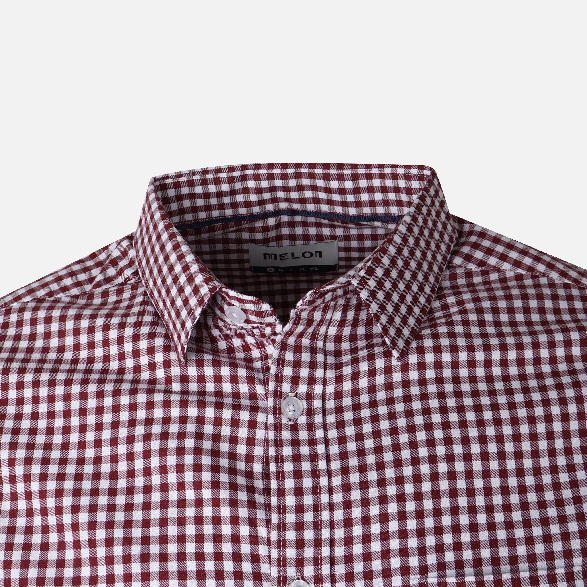 Men Long Sleeve Checkered Shirt - Image 4