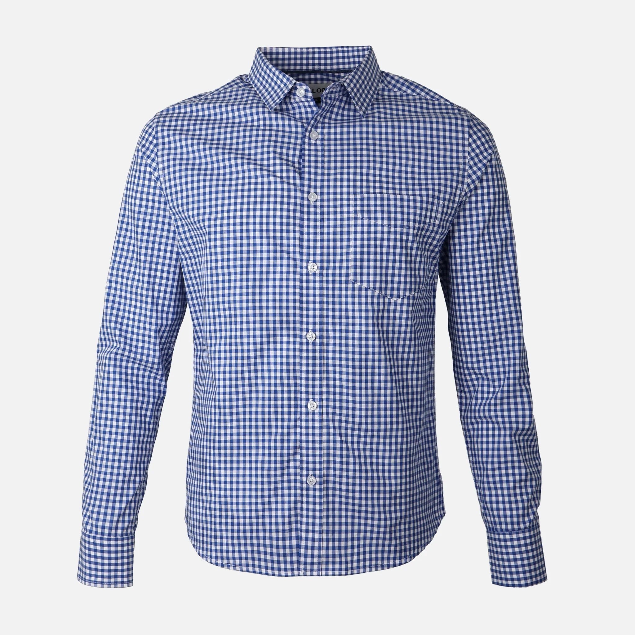 Men Long Sleeve Checkered Shirt - Image 2