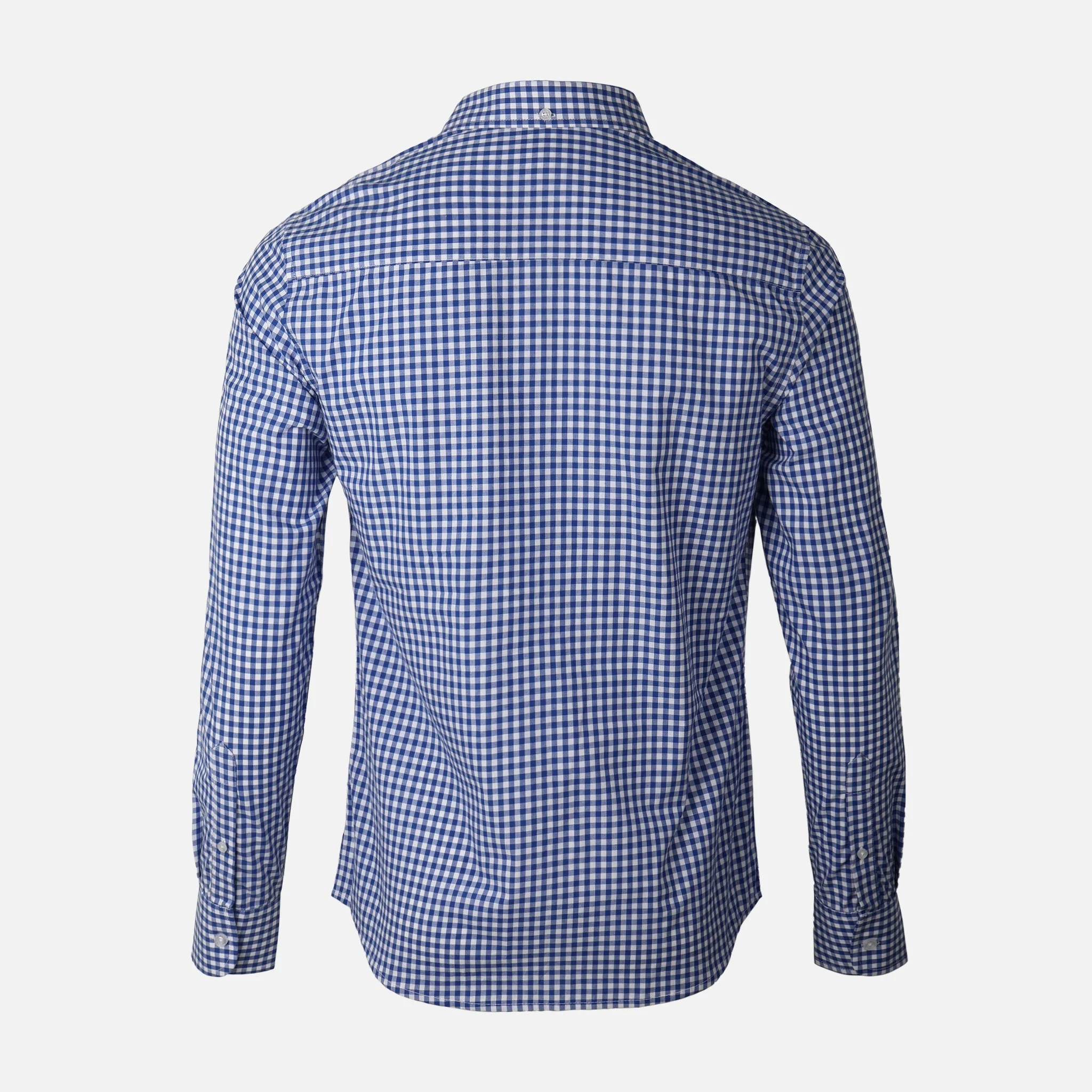 Men Long Sleeve Checkered Shirt - Image 3