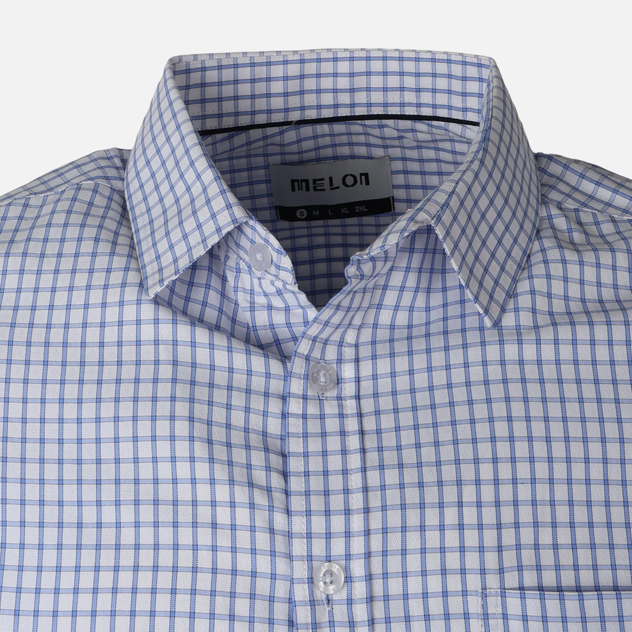 Men Long Sleeve Checkered Shirt - Image 4