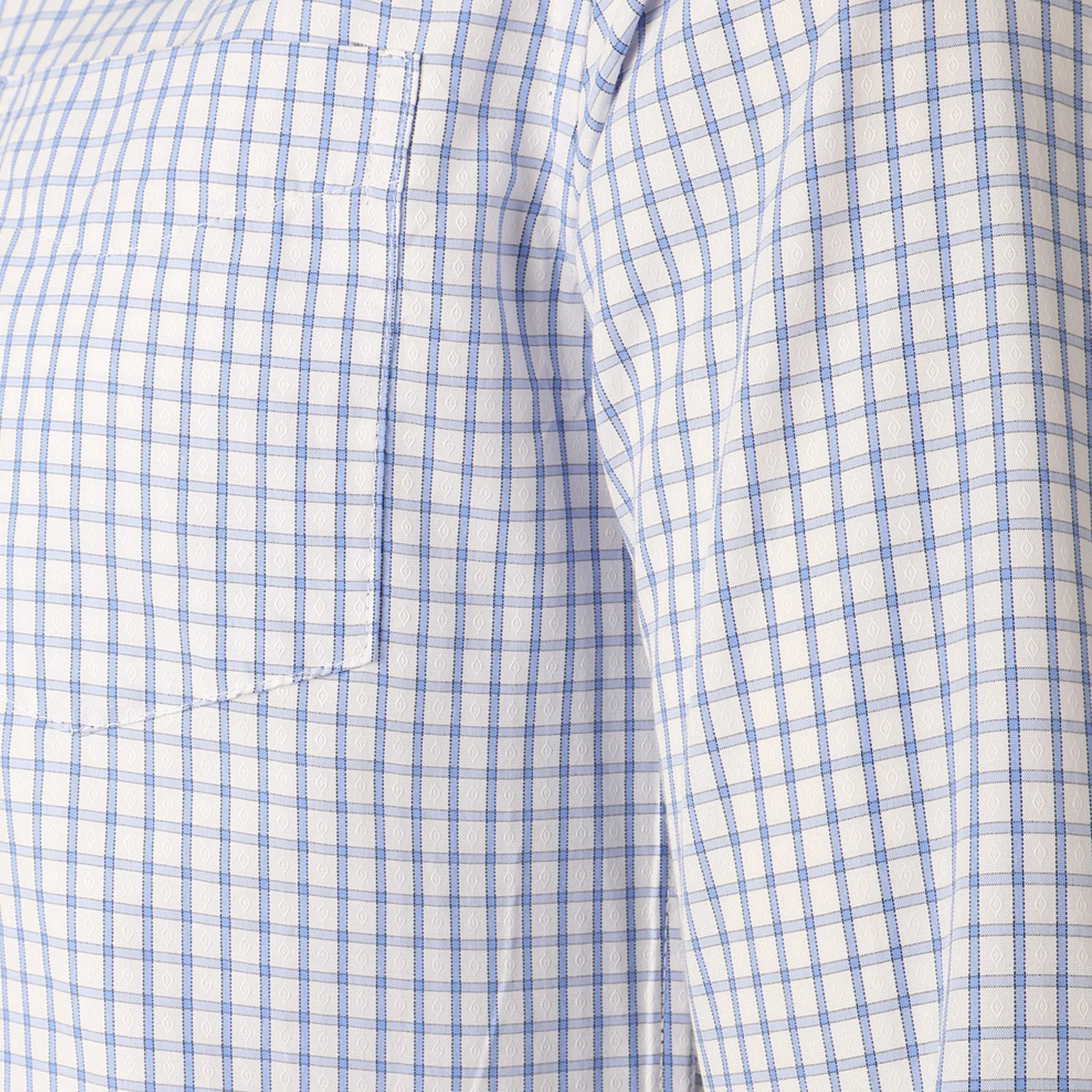 Men Long Sleeve Checkered Shirt - Image 5