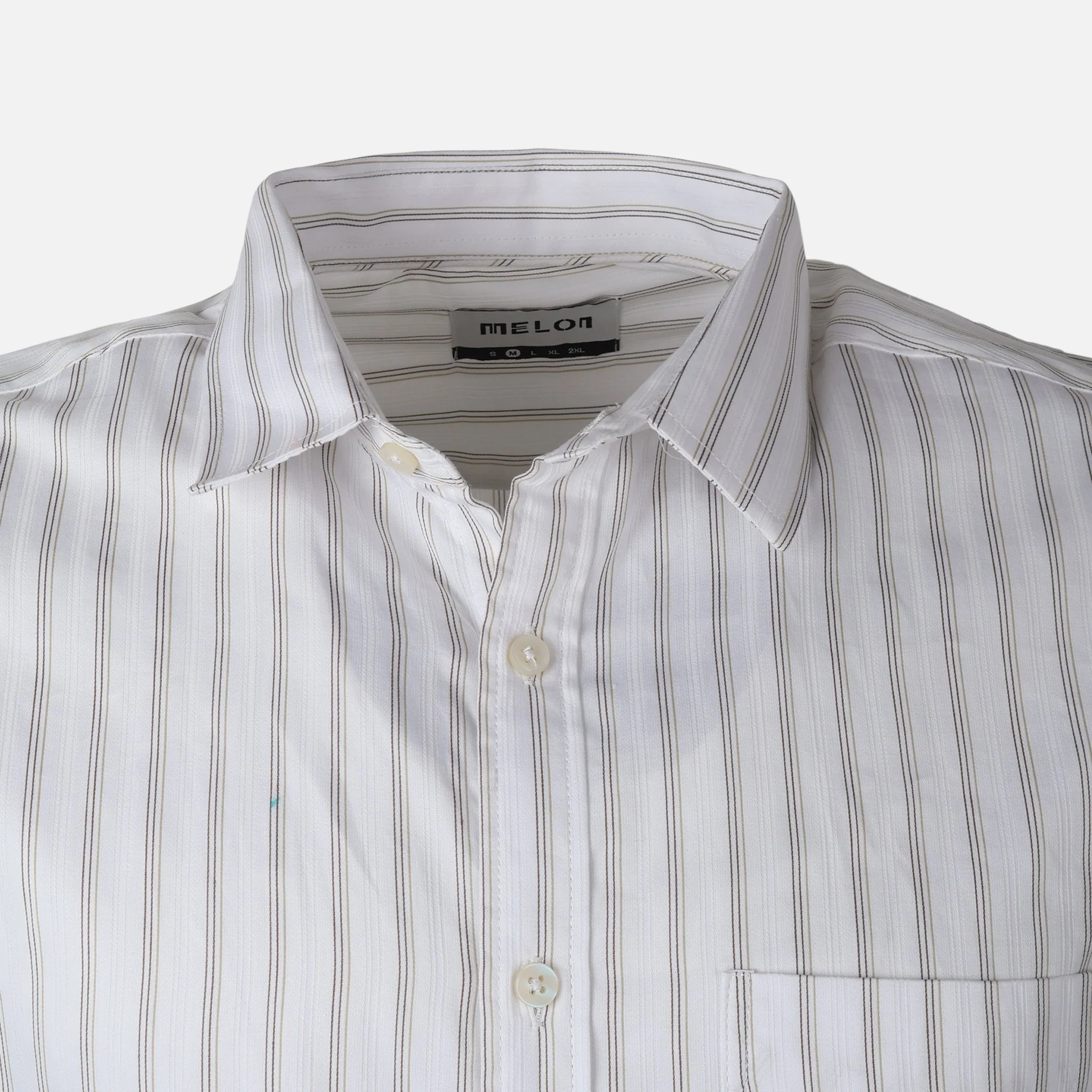 Men Long Sleeve Stripe Shirt - Image 4