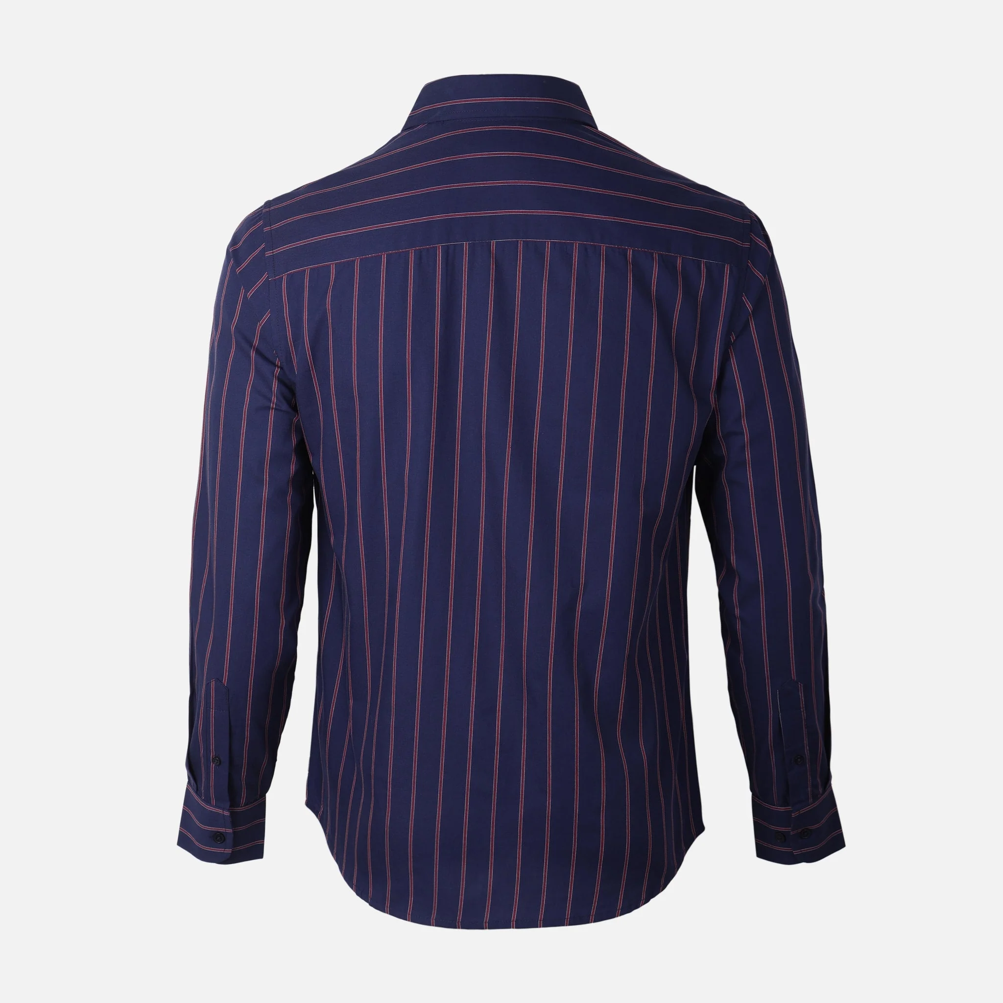Men Long Sleeve Stripe Shirt - Image 3