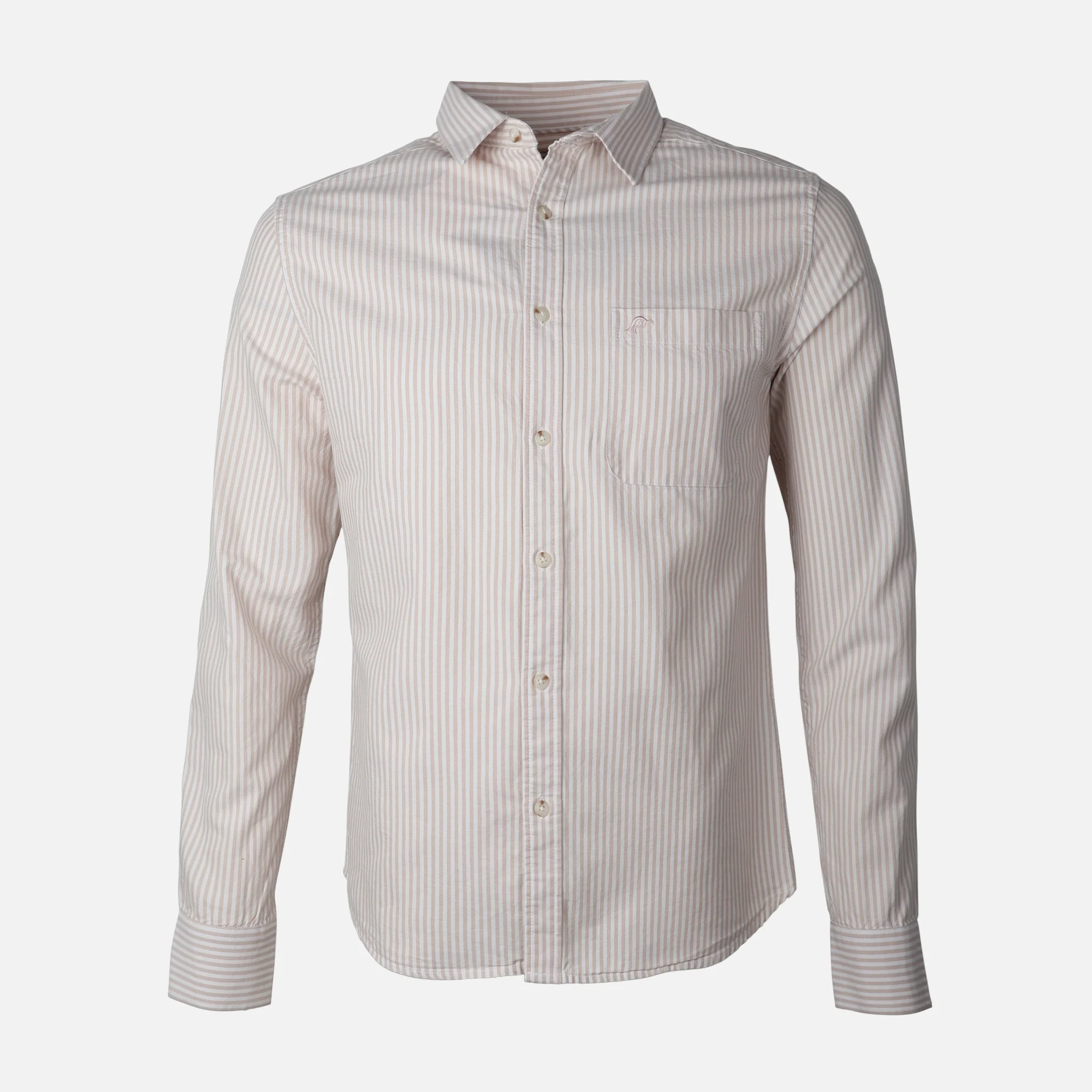 Men Long Sleeve Stripe Shirt - Image 2