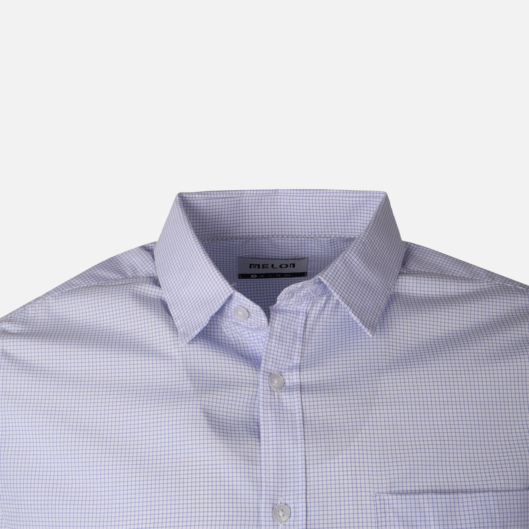 Men Long Sleeve Stripe Shirt With Pocket - Image 4
