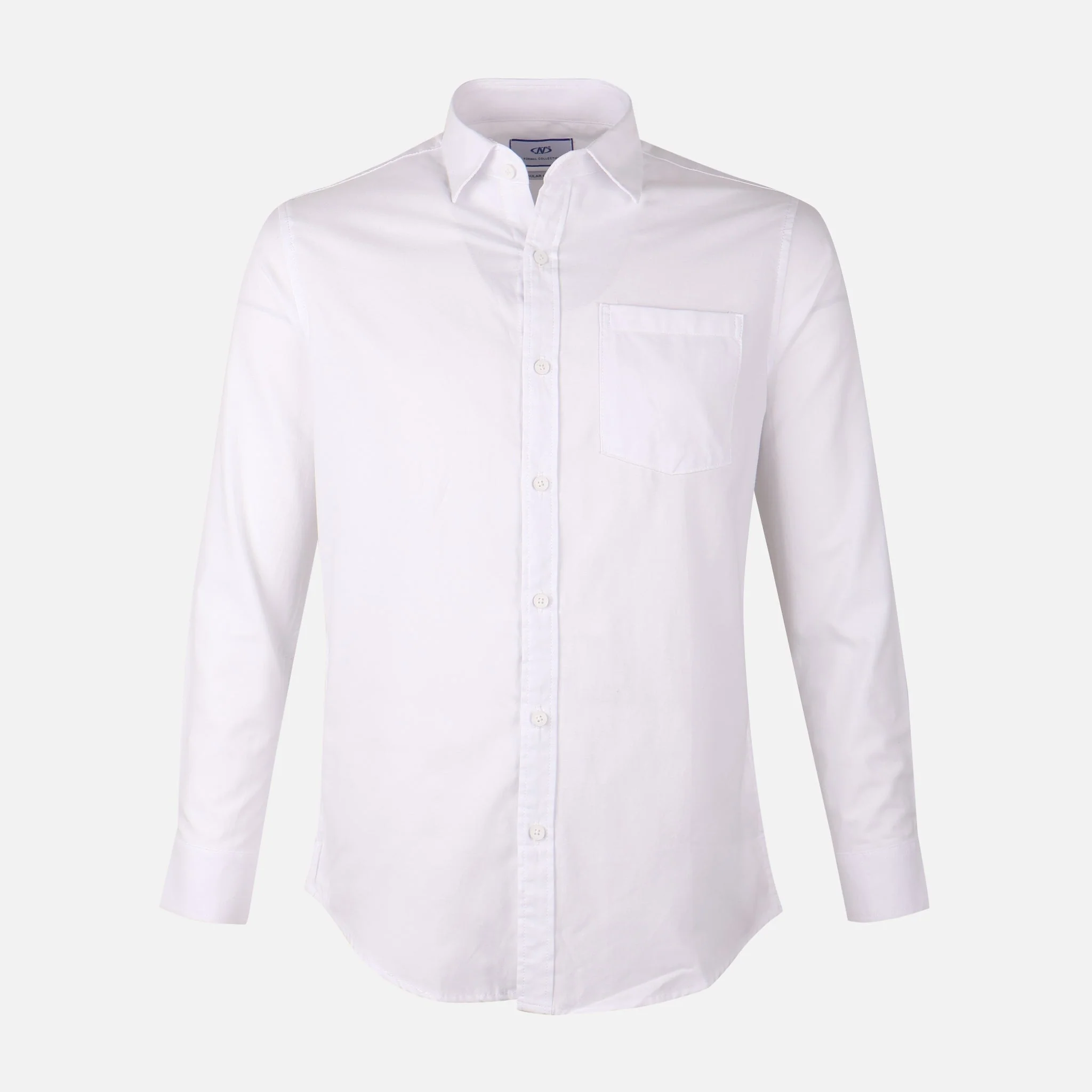 Men Oxford Long Sleeve Shirt - Image 2