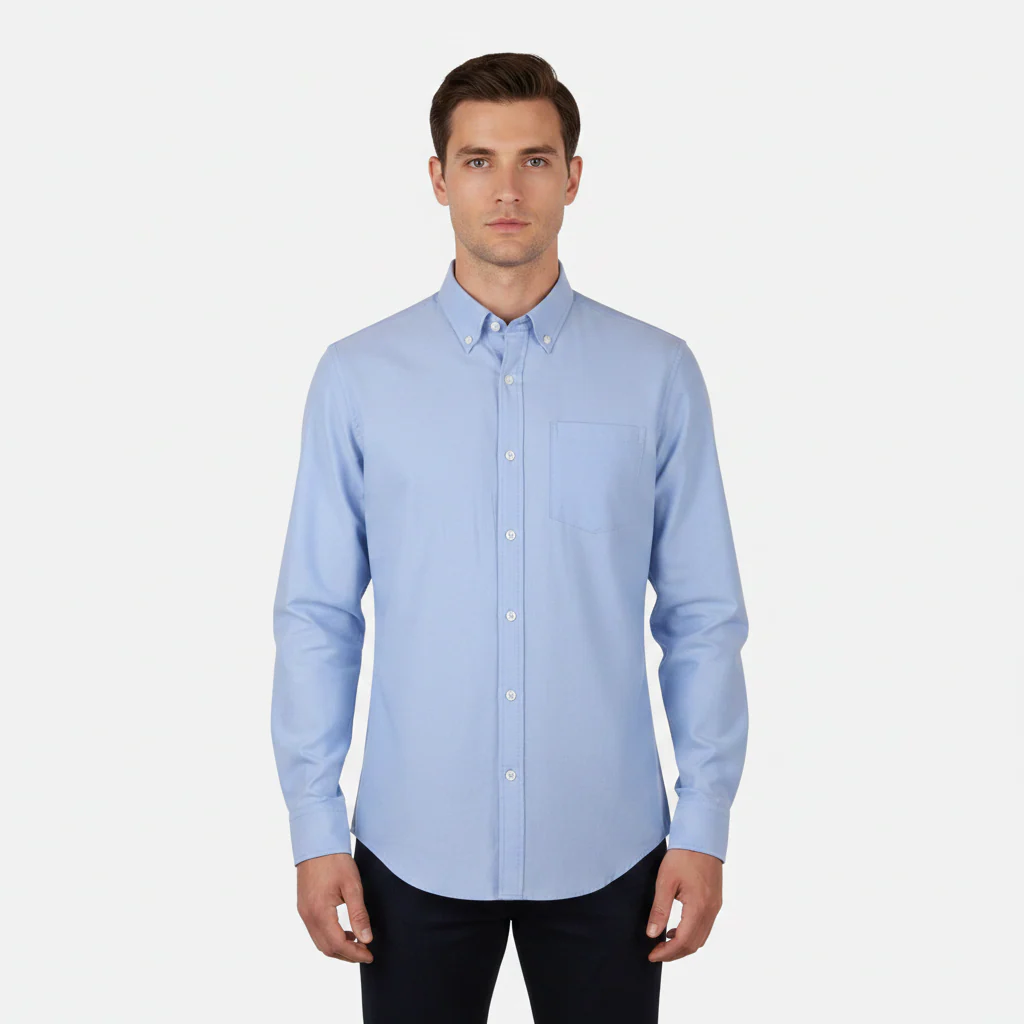 Men Oxford Long Sleeve Shirt