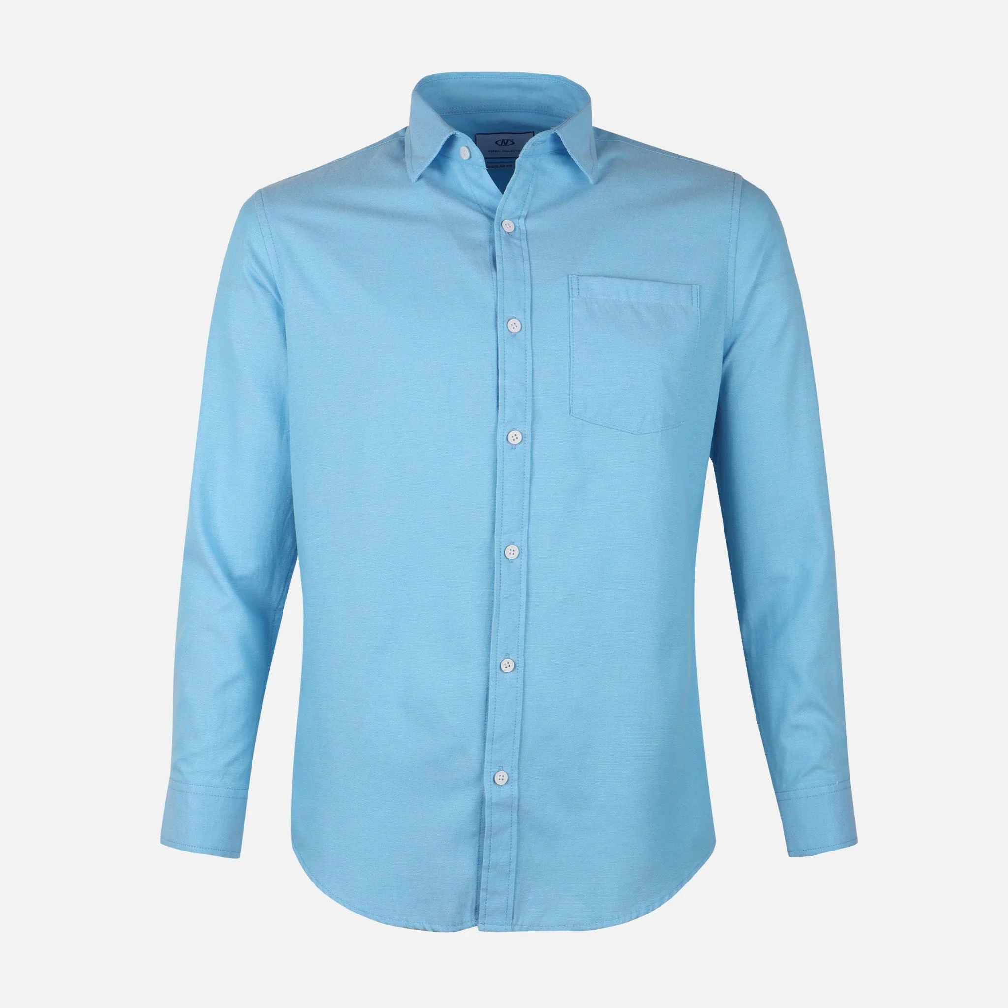 Men Oxford Long Sleeve Shirt - Image 2