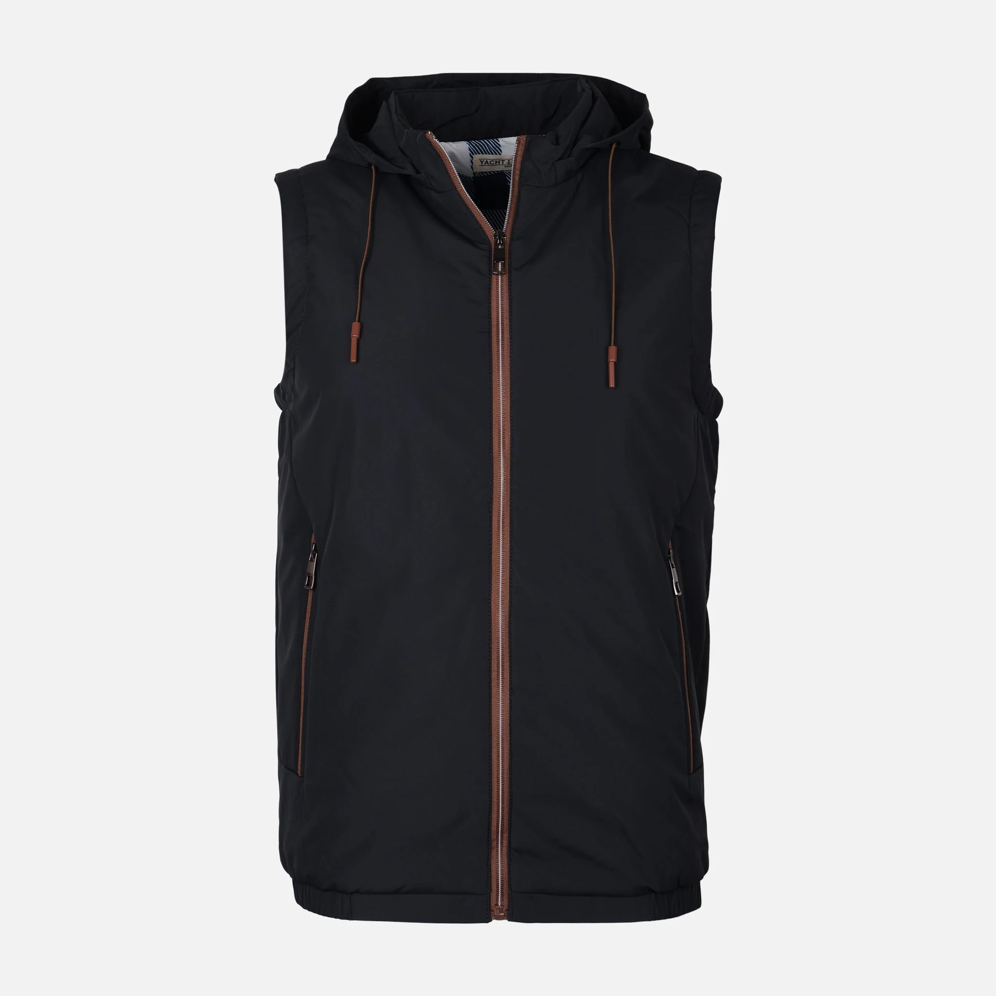 Men Padded Vest With Hood