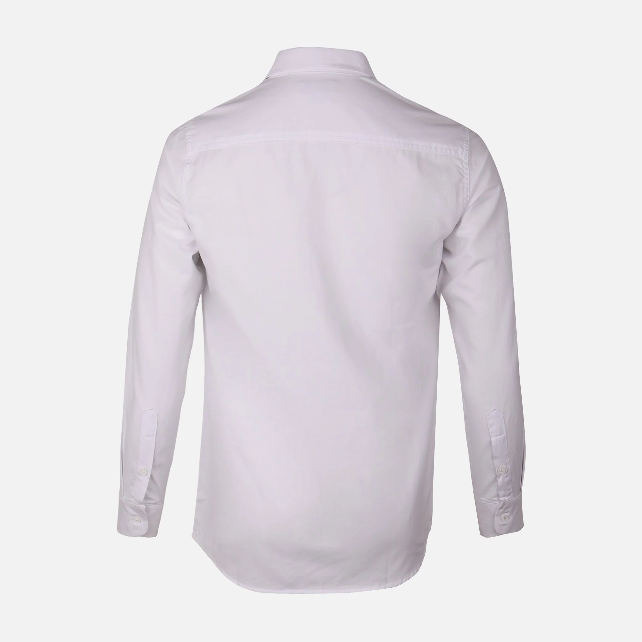 Men Plain Oxford Long Sleeve Shirt - Image 3
