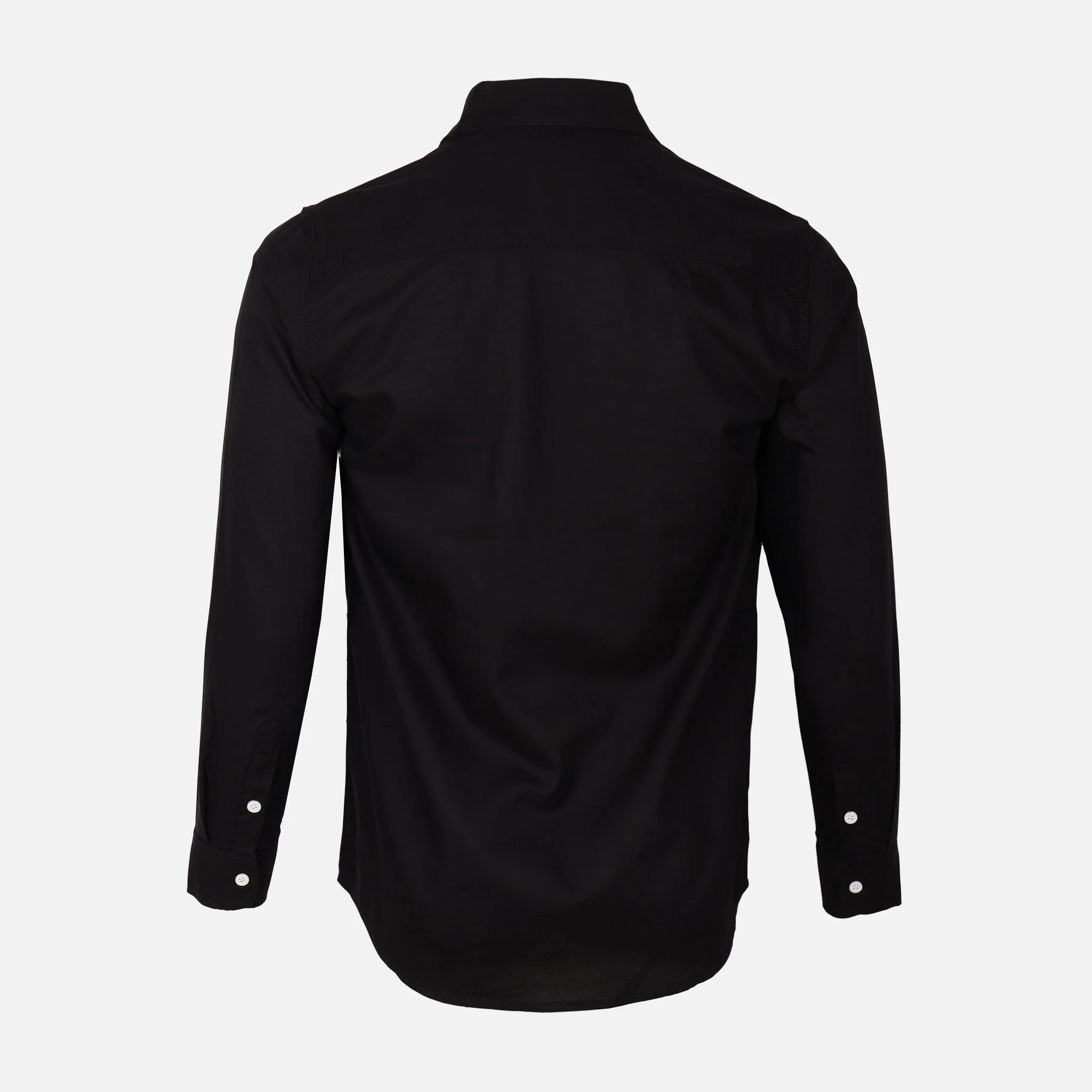 Men Plain Oxford Long Sleeve Shirt - Image 3