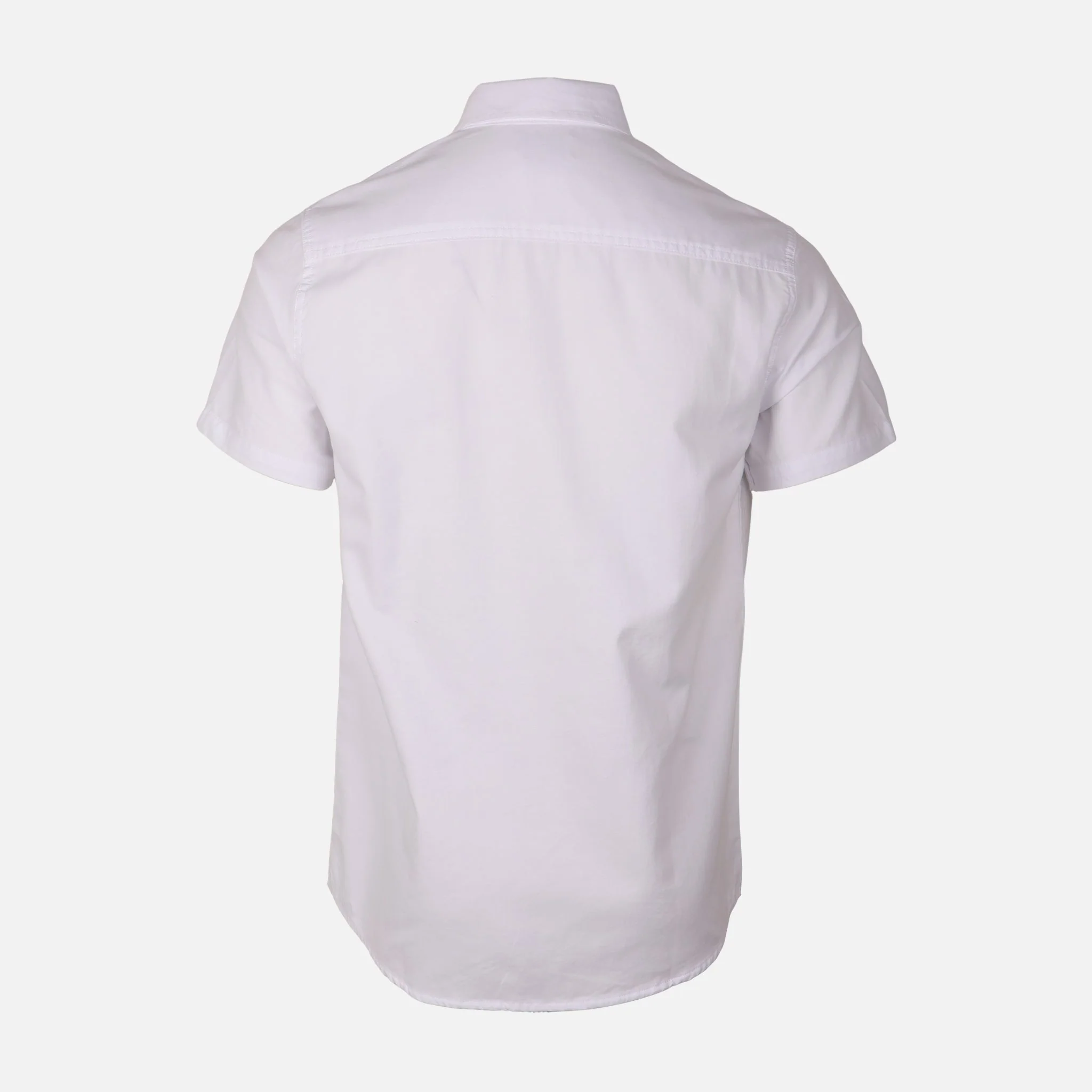 Men Plain Oxford Short Sleeve Shirt - Image 3