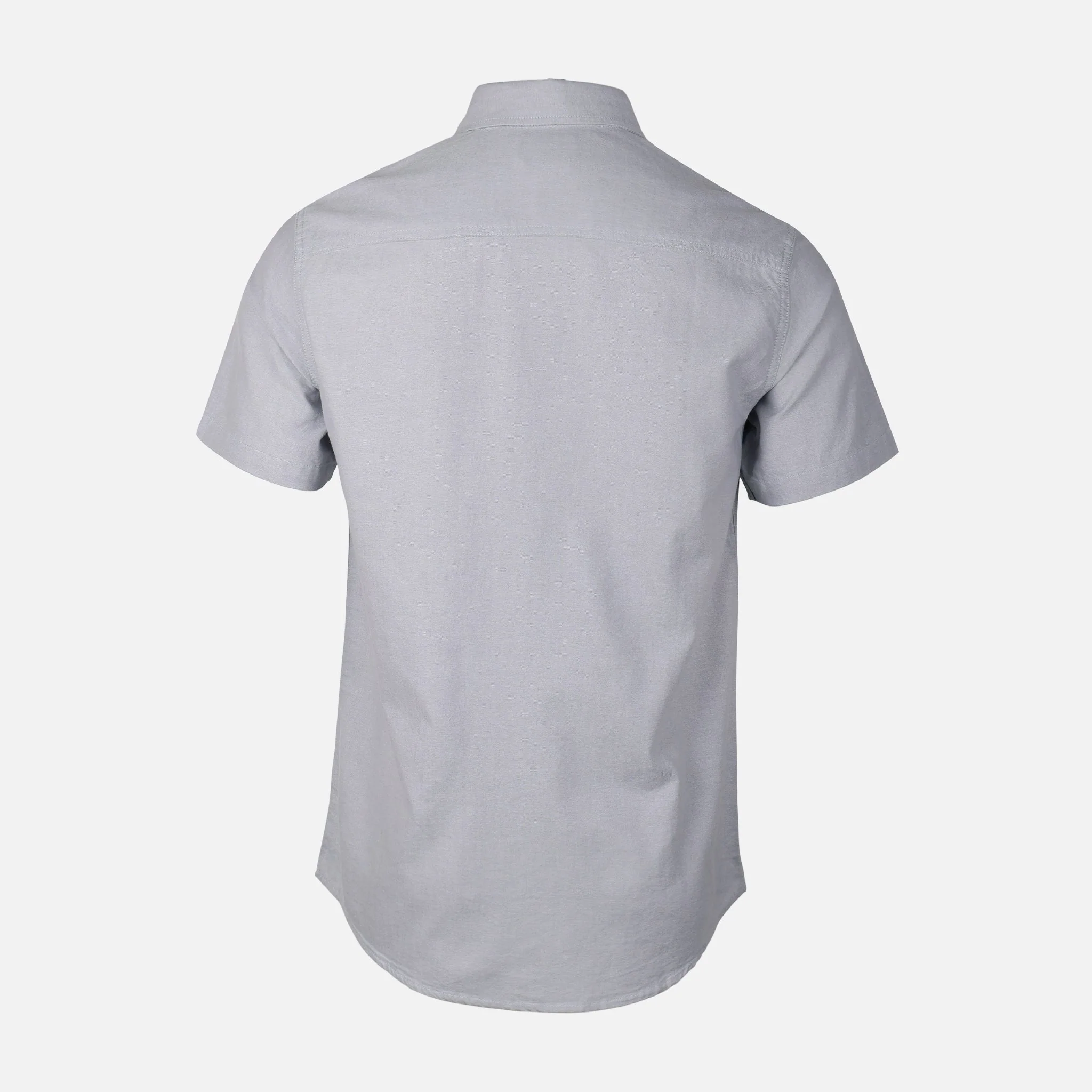 Men Plain Oxford Short Sleeve Shirt - Image 3