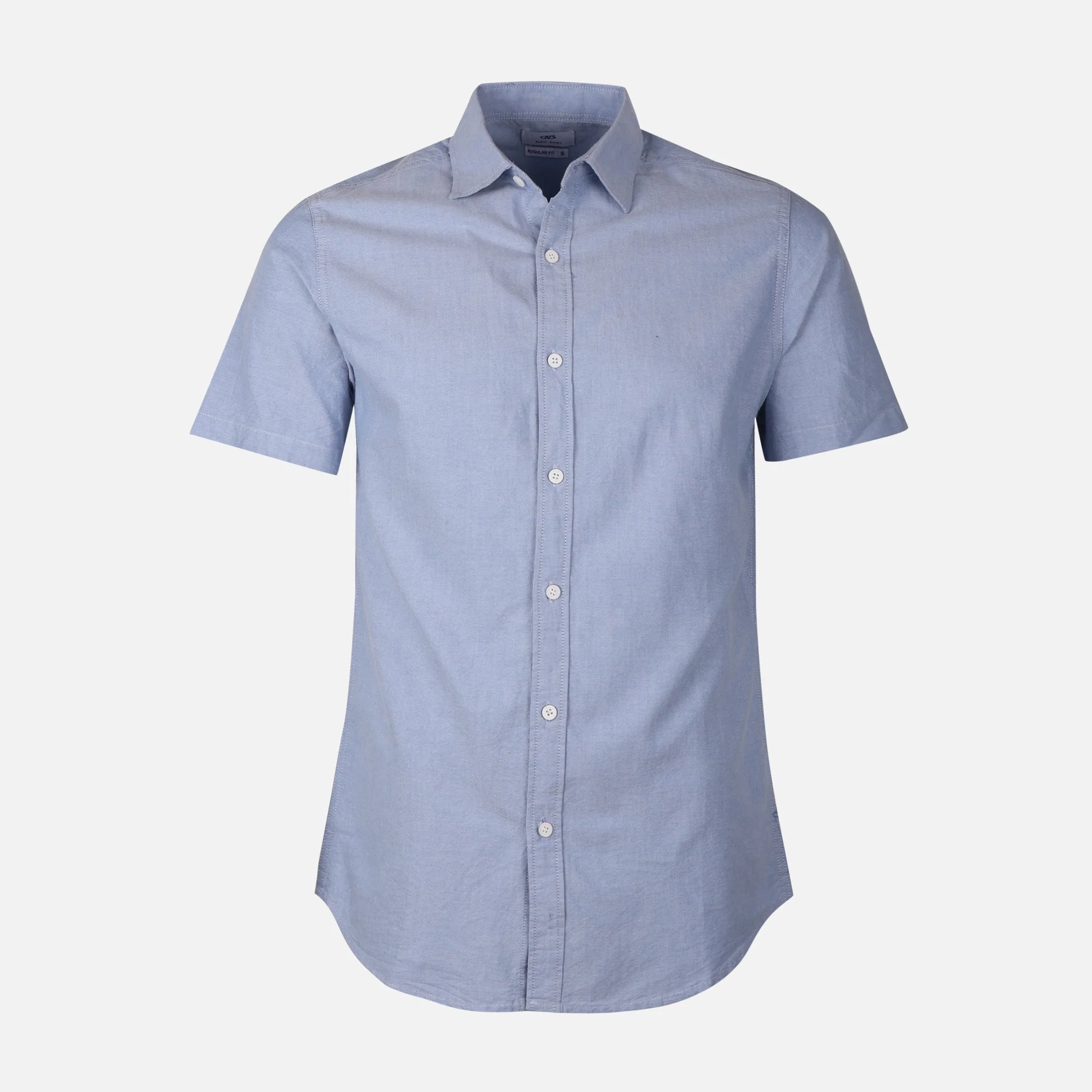 Men Plain Oxford Short Sleeve Shirt - Image 2