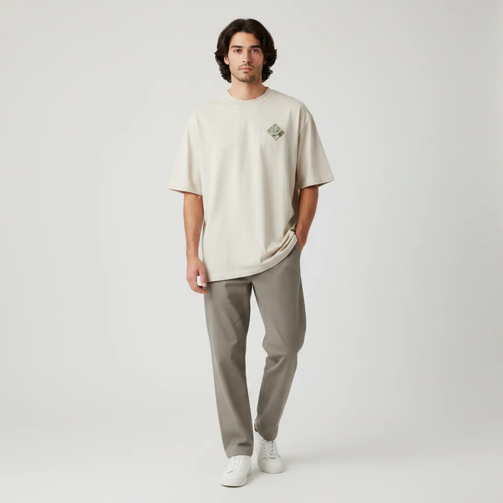 Men Short Sleeve T-Shirt Over Size