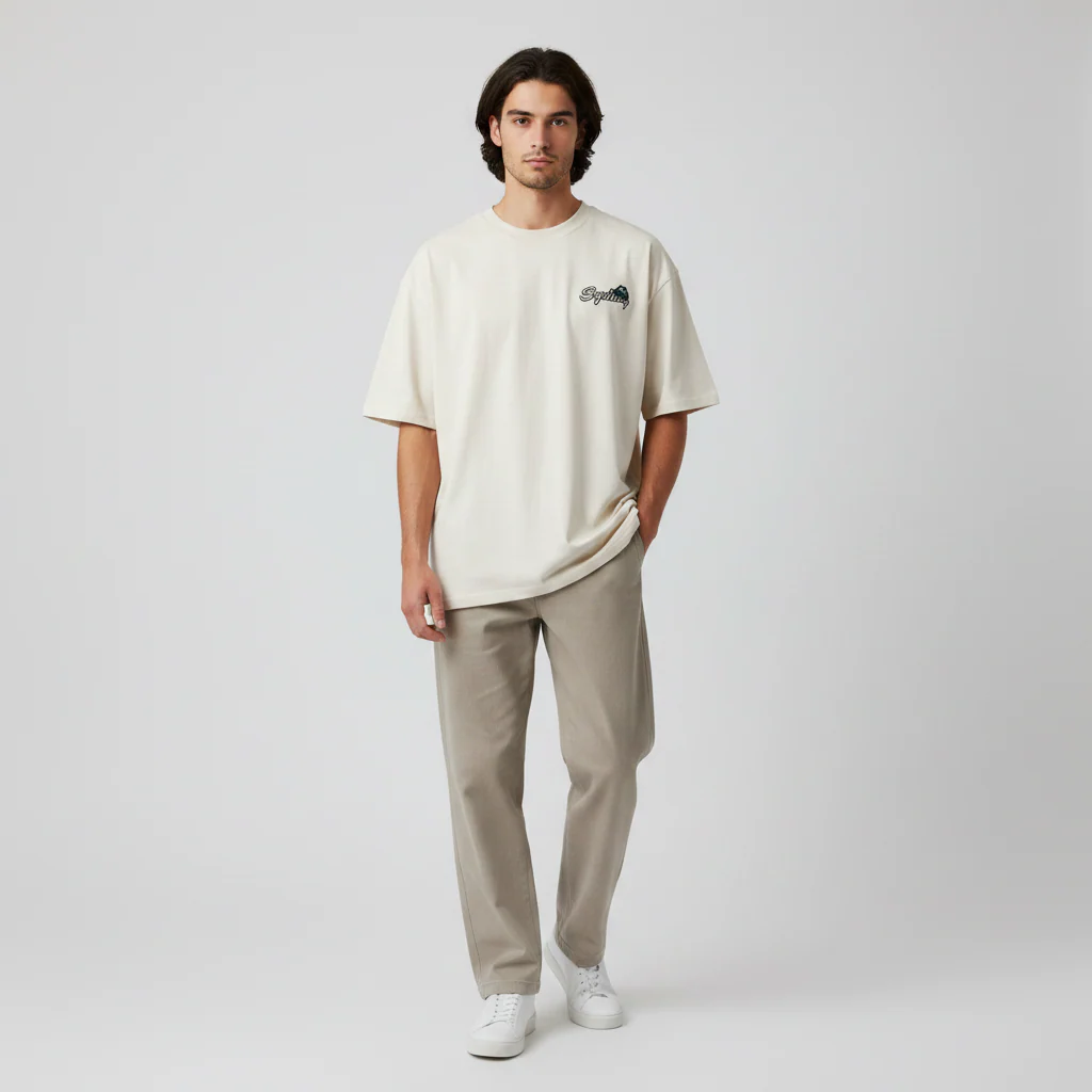 Men Short Sleeve T-Shirt Over Size