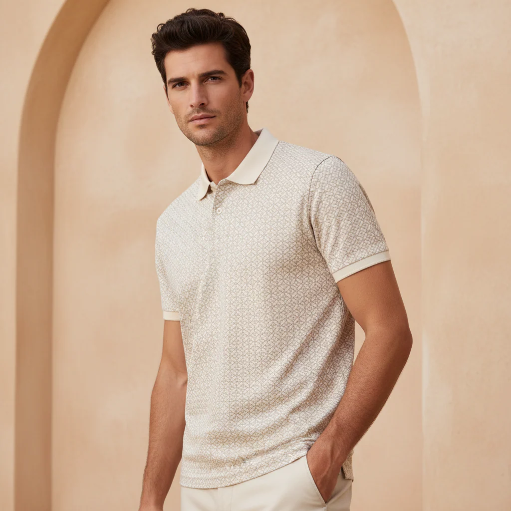 Men Shorts Sleeve Jersey Polo T-Shirt
