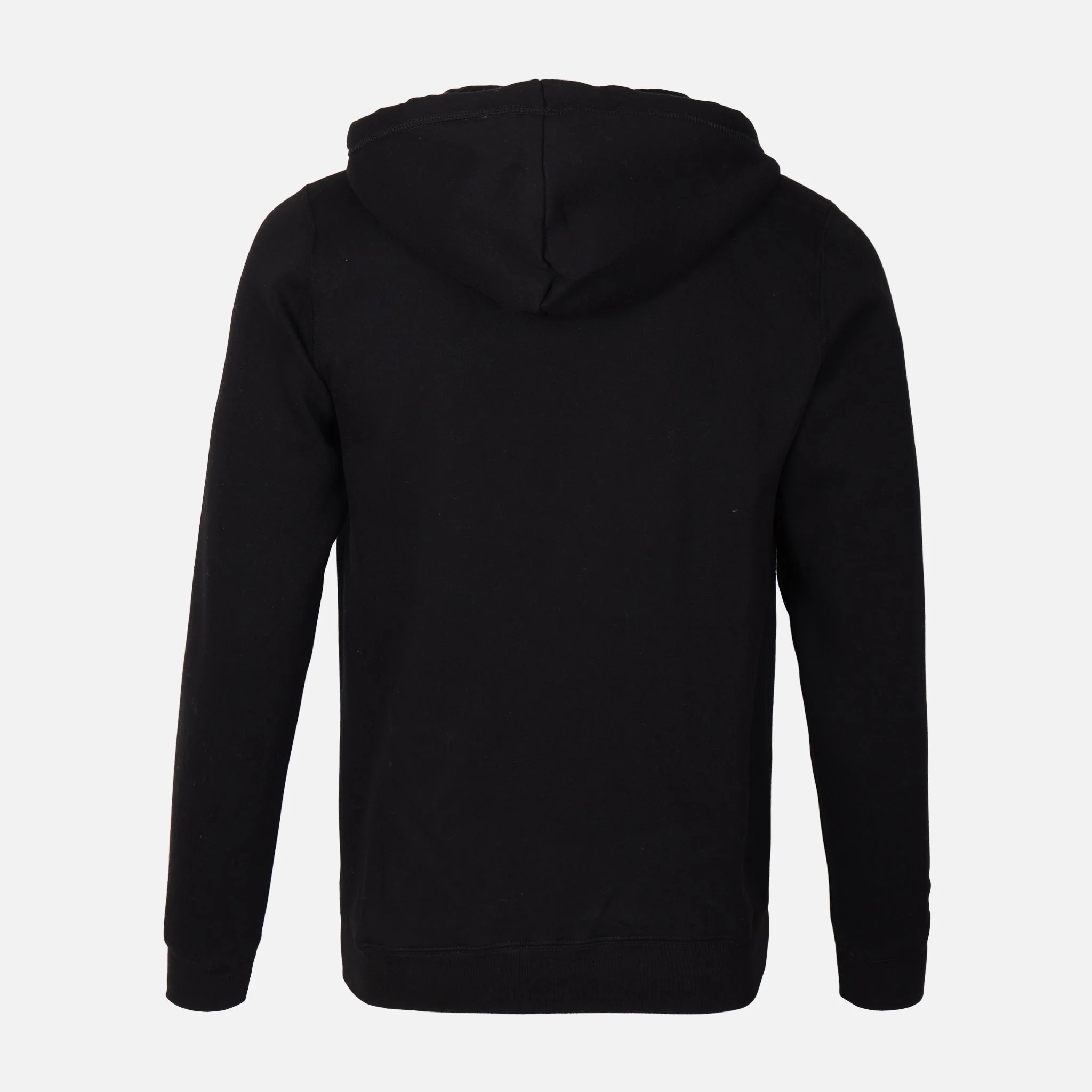 Men Solid Fleece Cardigan With Hood - Image 2