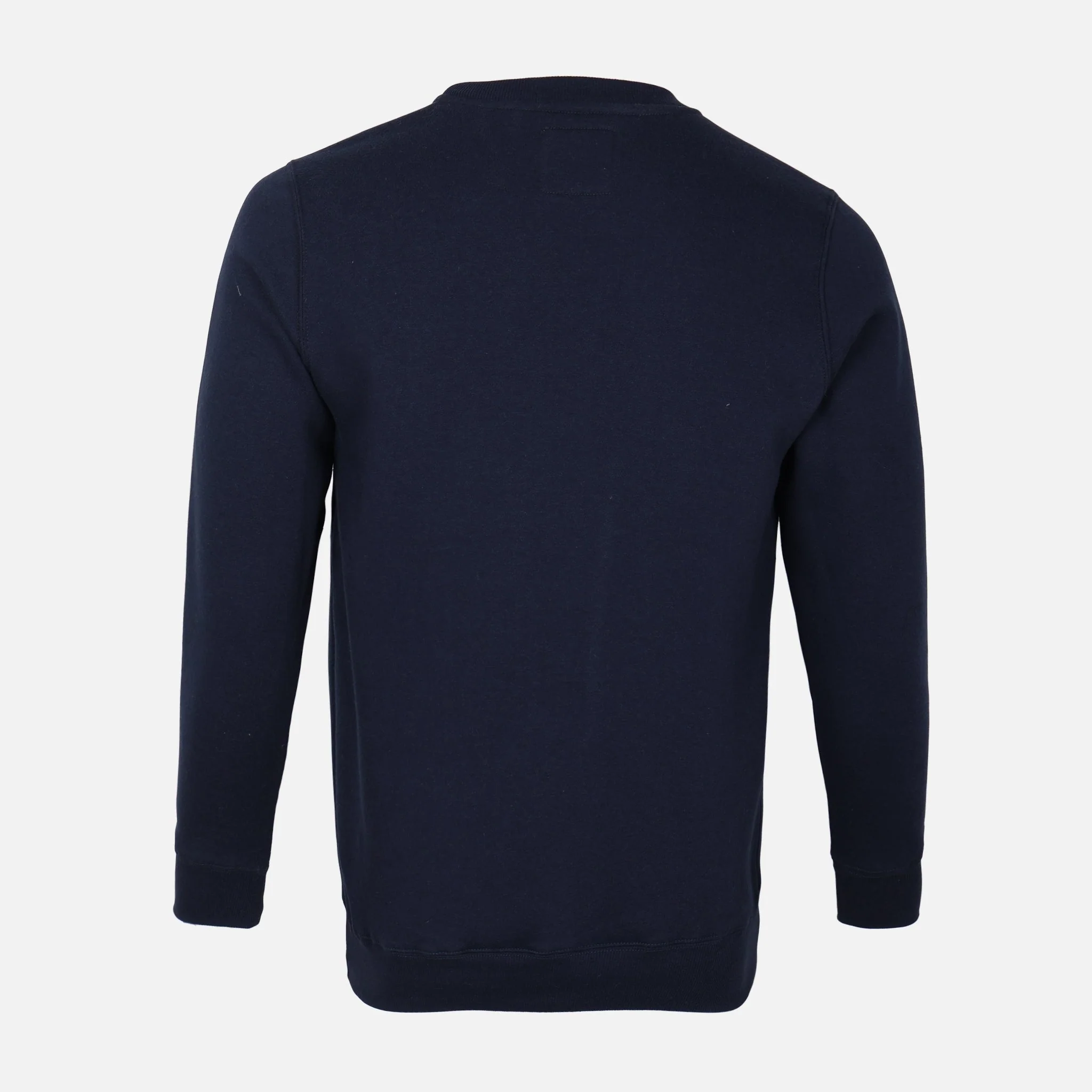 Men Solid Fleece Pullover Round Neck - Image 2