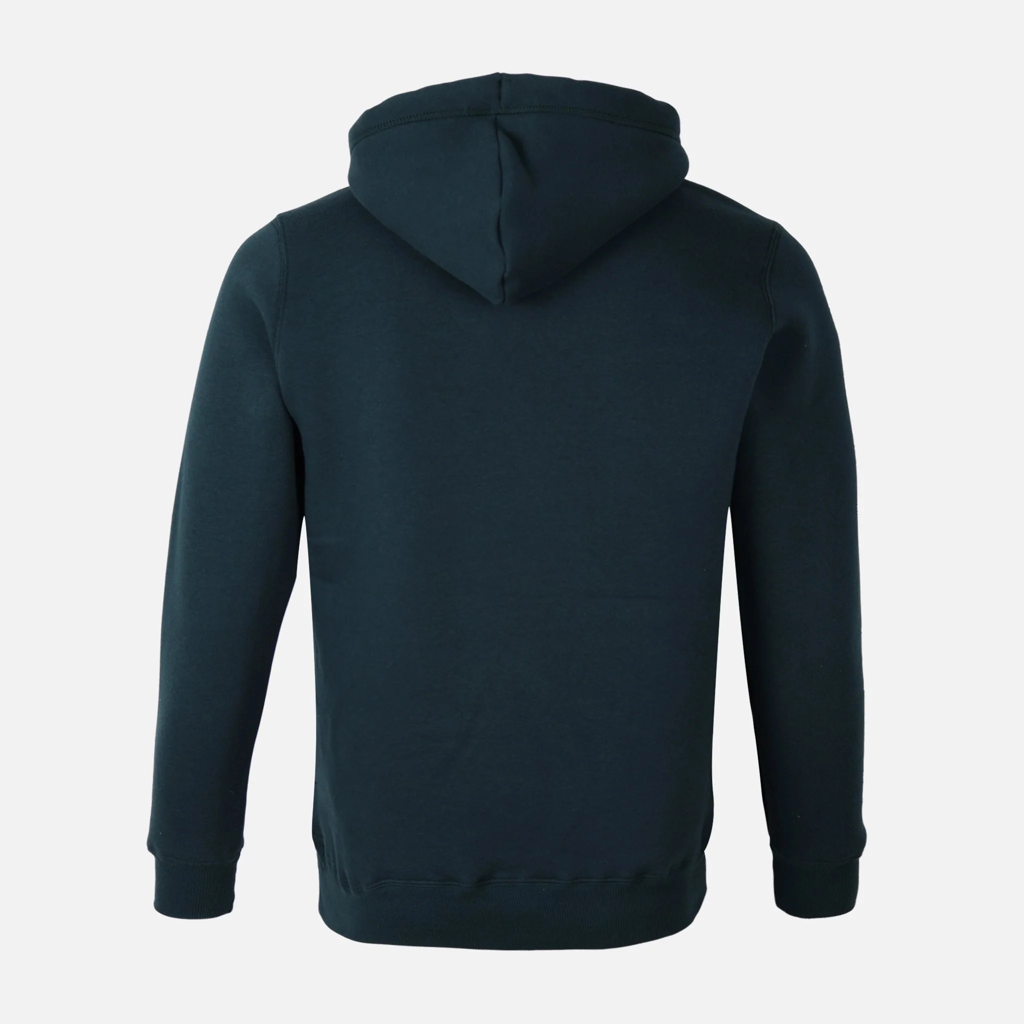 Men Solid Fleece Pullover With Hood - Image 2