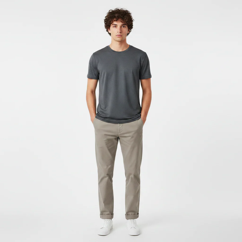 Men Sports R-Neck T-Shirt