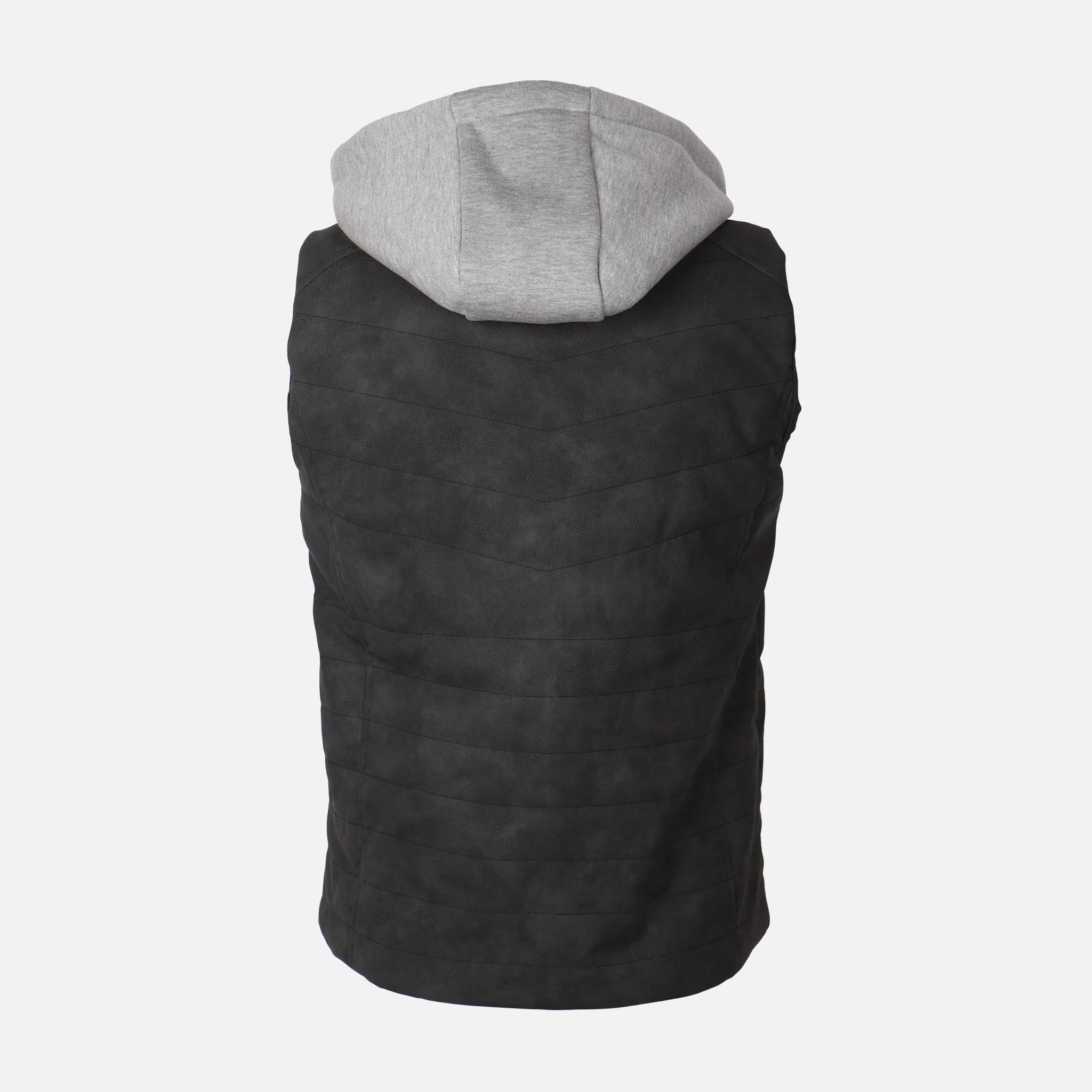 Men Vest With Knitted Hood - Image 2