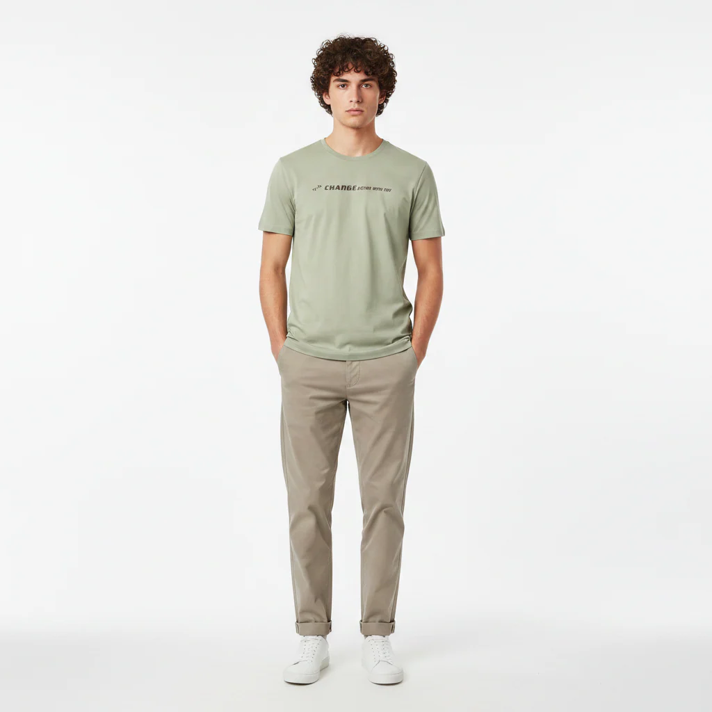 Men T-Shirt Round Neck - Image 2