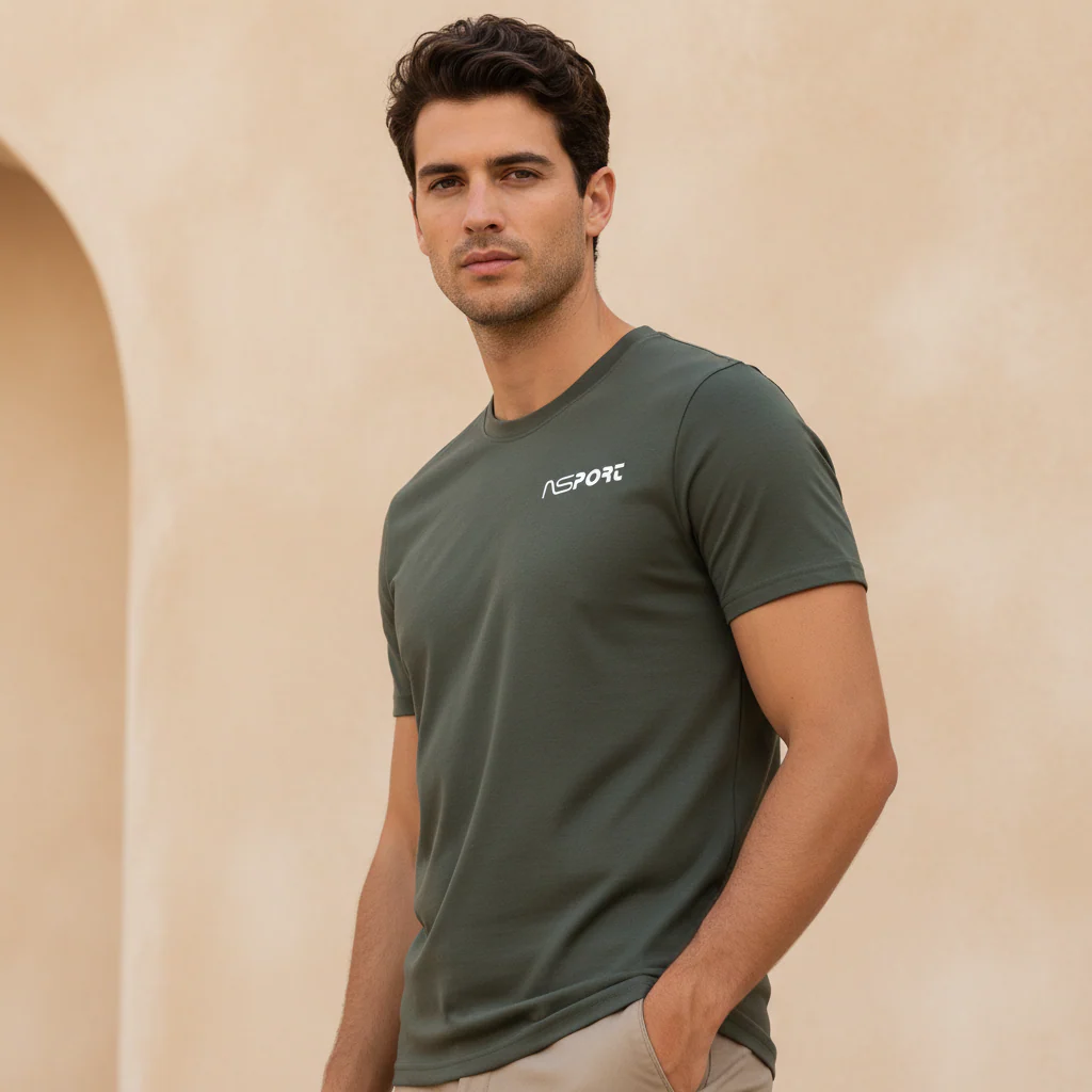 Men T-Shirt Round Neck
