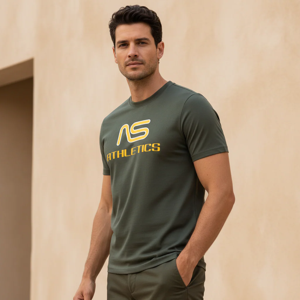 Men T-Shirt Round Neck