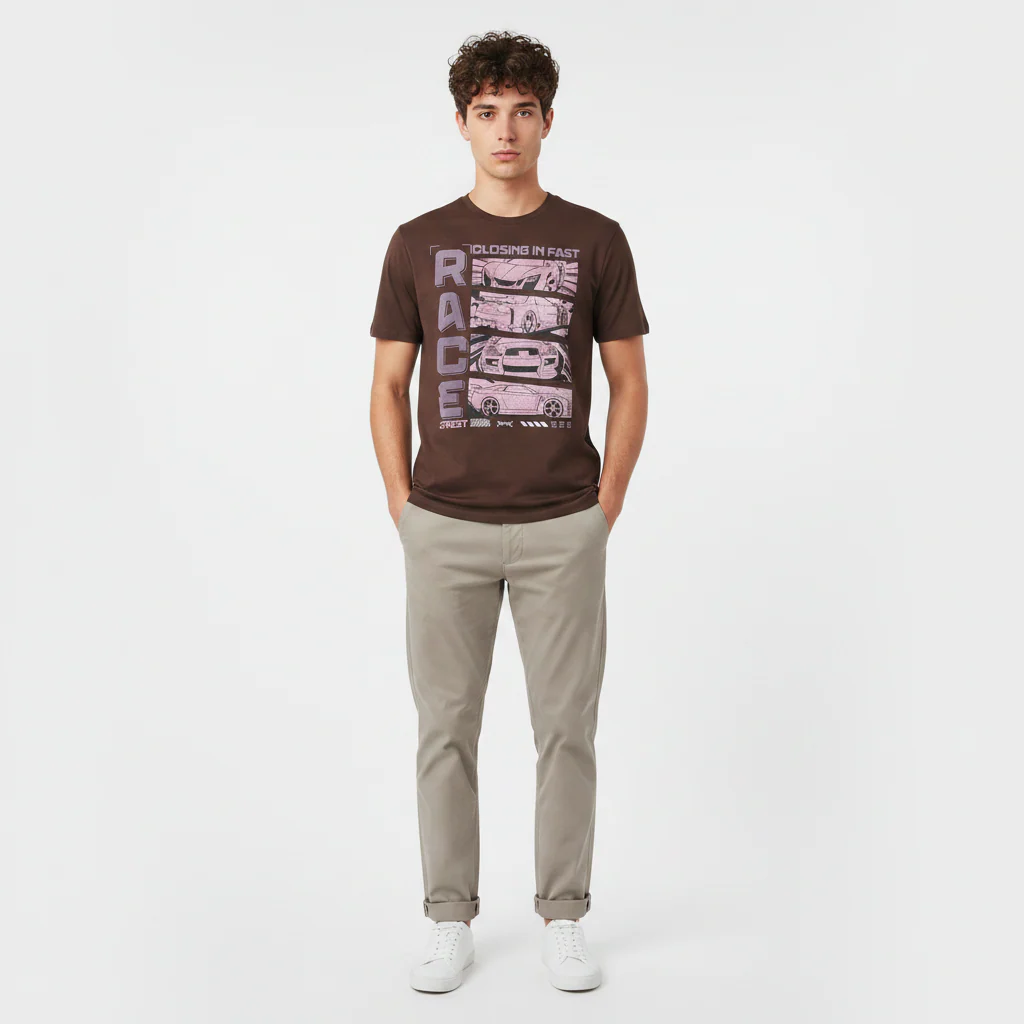 Men T-Shirt Round Neck