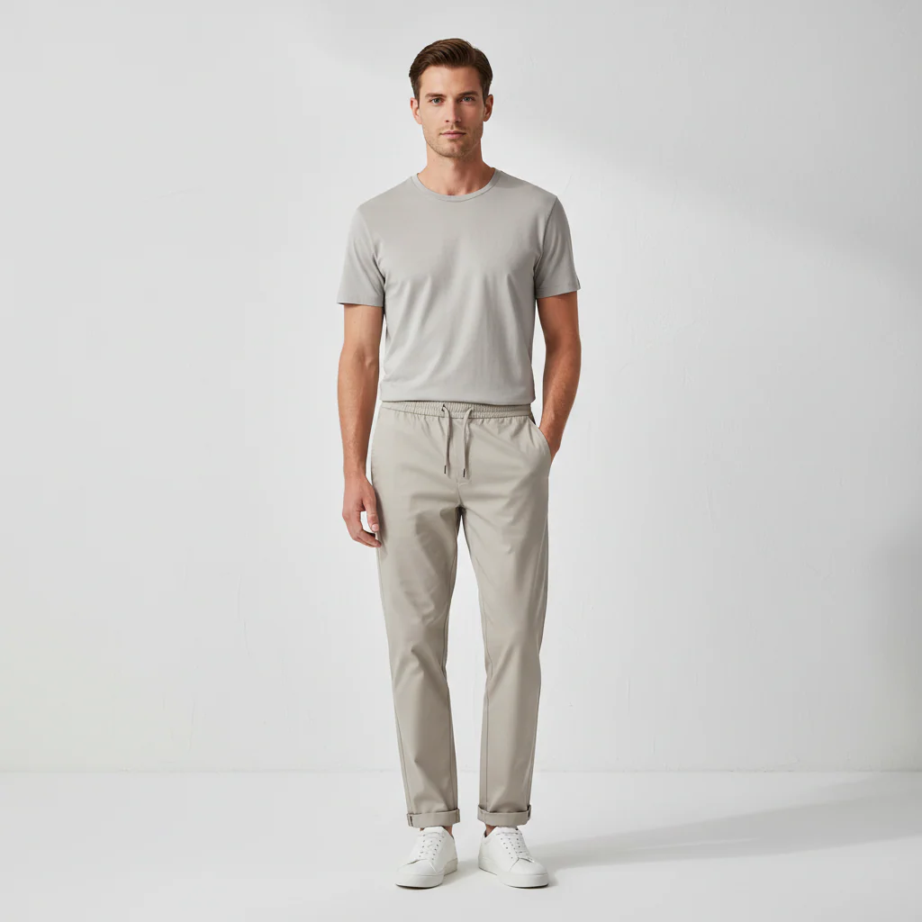 Men Twill Jogger Pants